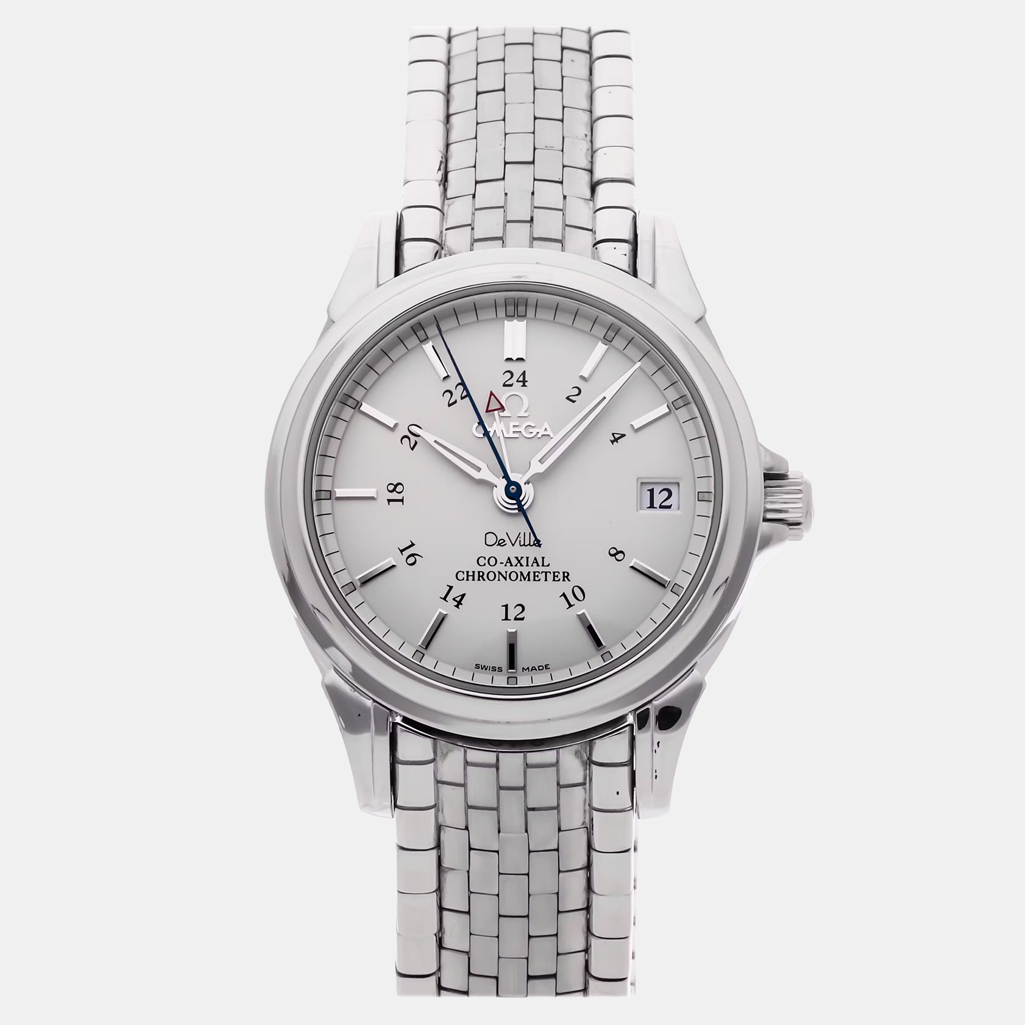 Pre-owned Omega De Ville 4562.31.00 Automatic Men's Watch 35 Mm In White