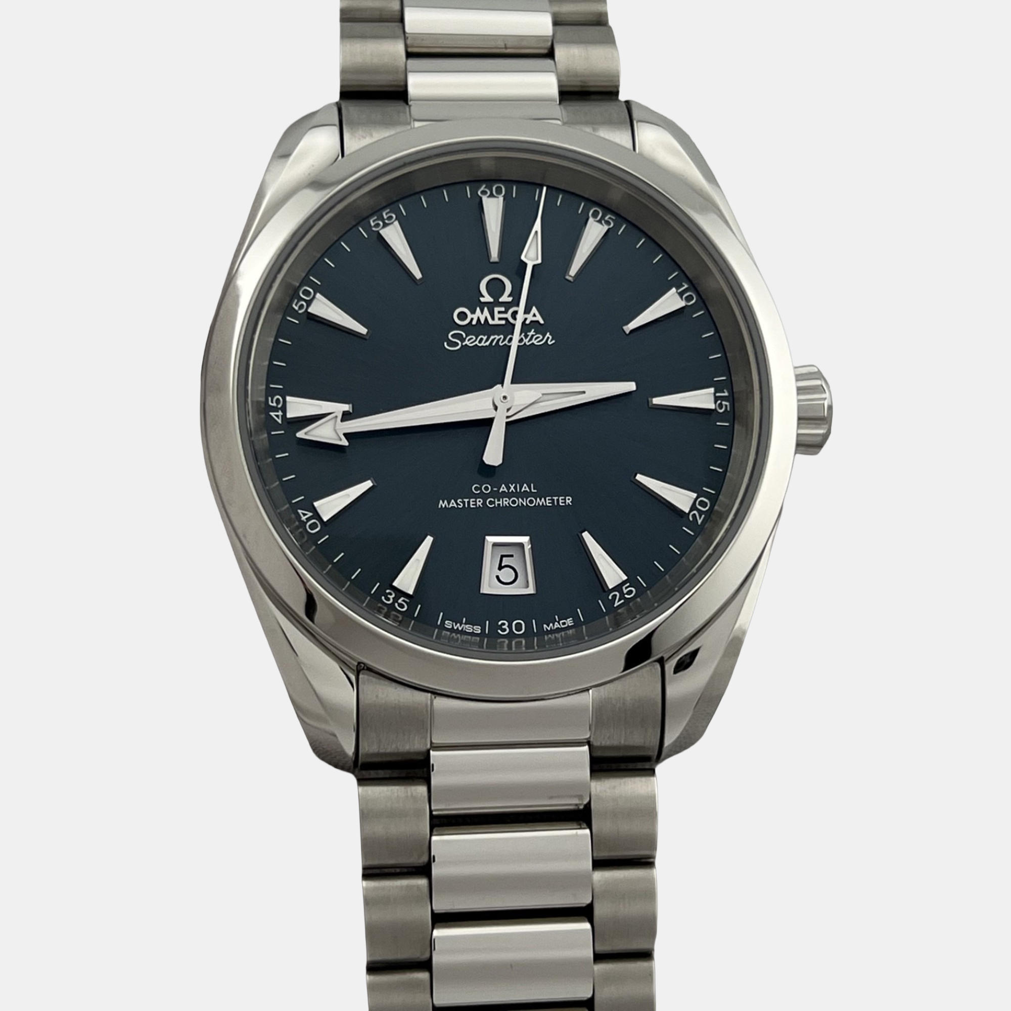 Omega Seamaster Aqua Terra Shades 220.10.38.20.03.003 Automatic Blue Dial Stainless Steel Men’s Wristwatch 38mm