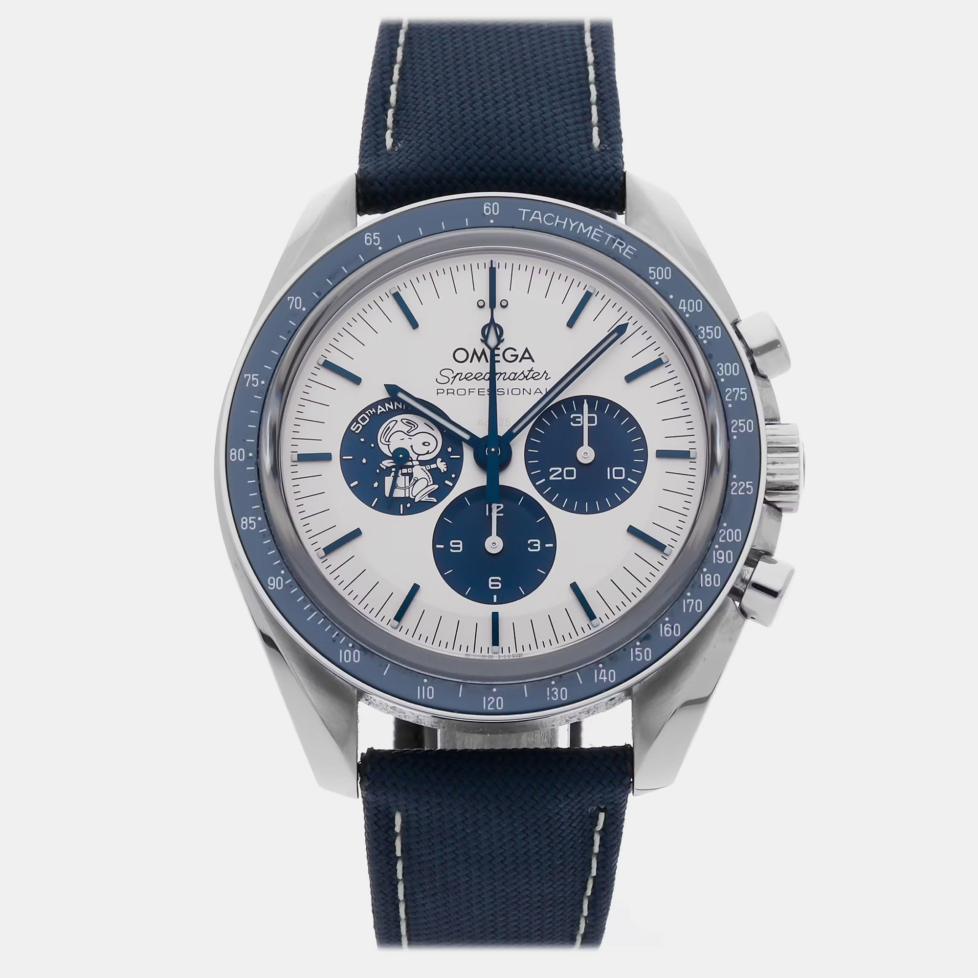 

Pre-Owned Omega Speedmaster Chronograph Anniversary Series "Silver Snoopy Award" 310.32.42.50.02.001, White