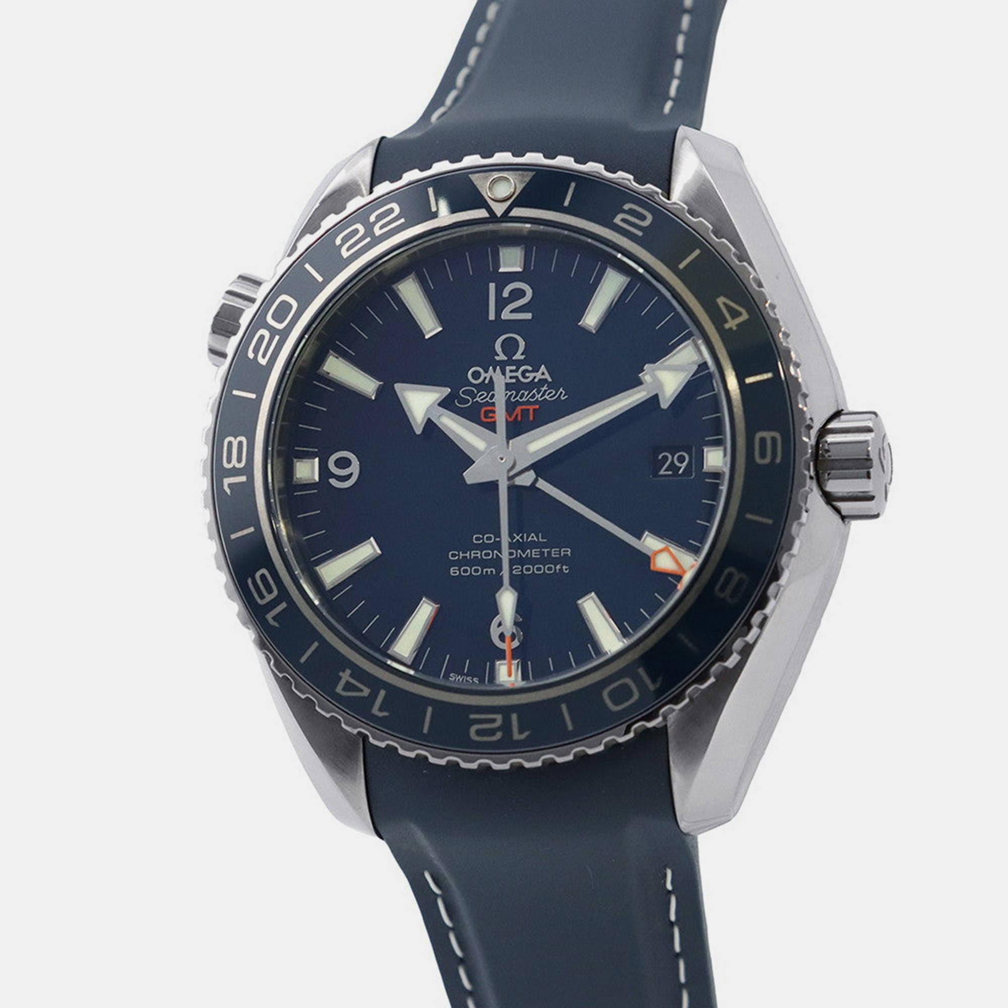 Omega Seamaster Planet Ocean 232.92.44.22.03.001 Automatic Blue Titanium Men’s Wristwatch 43.5 mm
