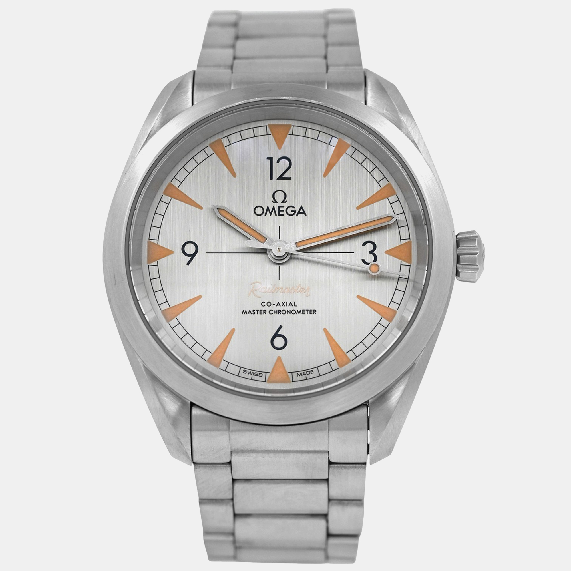 

Omega Seamaster Railmaster 220.10.40.20.06.001 Automatic Stainless Steel Men's Wristwatch 40 mm, Silver