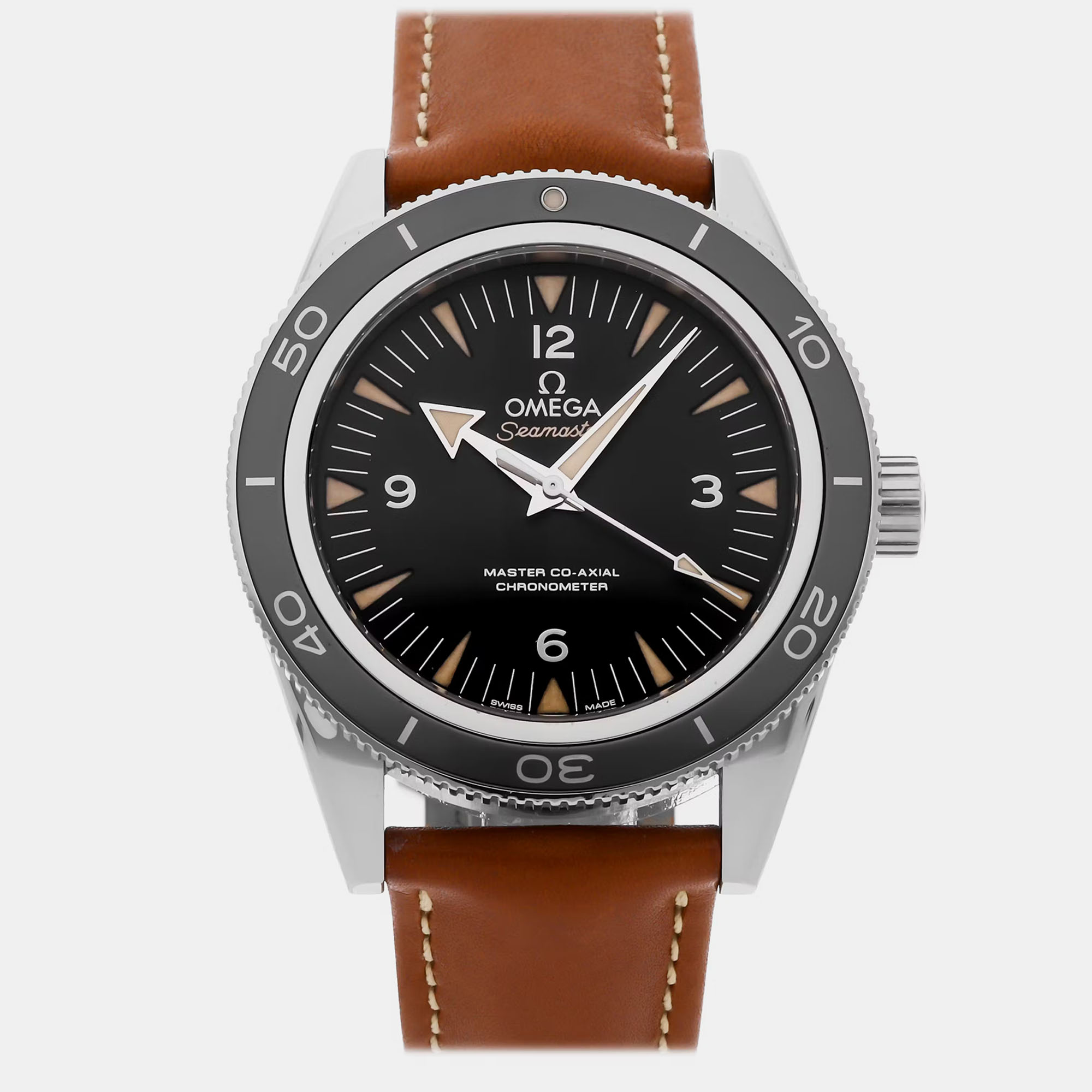 Pre-owned Omega Seamaster 300m 233.32.41.21.01.002 41 Mm In Black