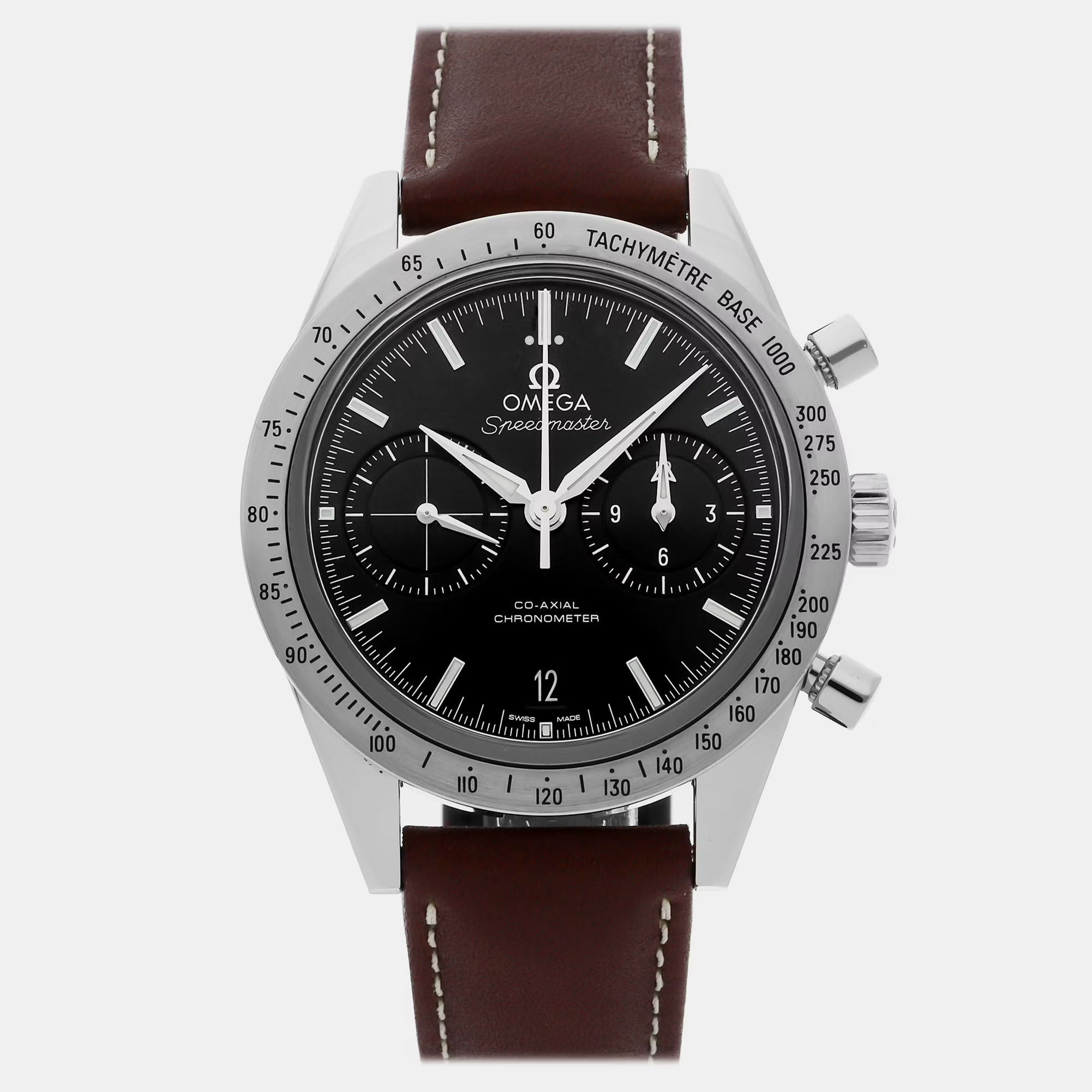 

Pre-Owned Omega Speedmaster '57 Chronograph 331.12.42.51.01.001 Black Automatic Stainless Steel Men's Wristwatch 41 MM