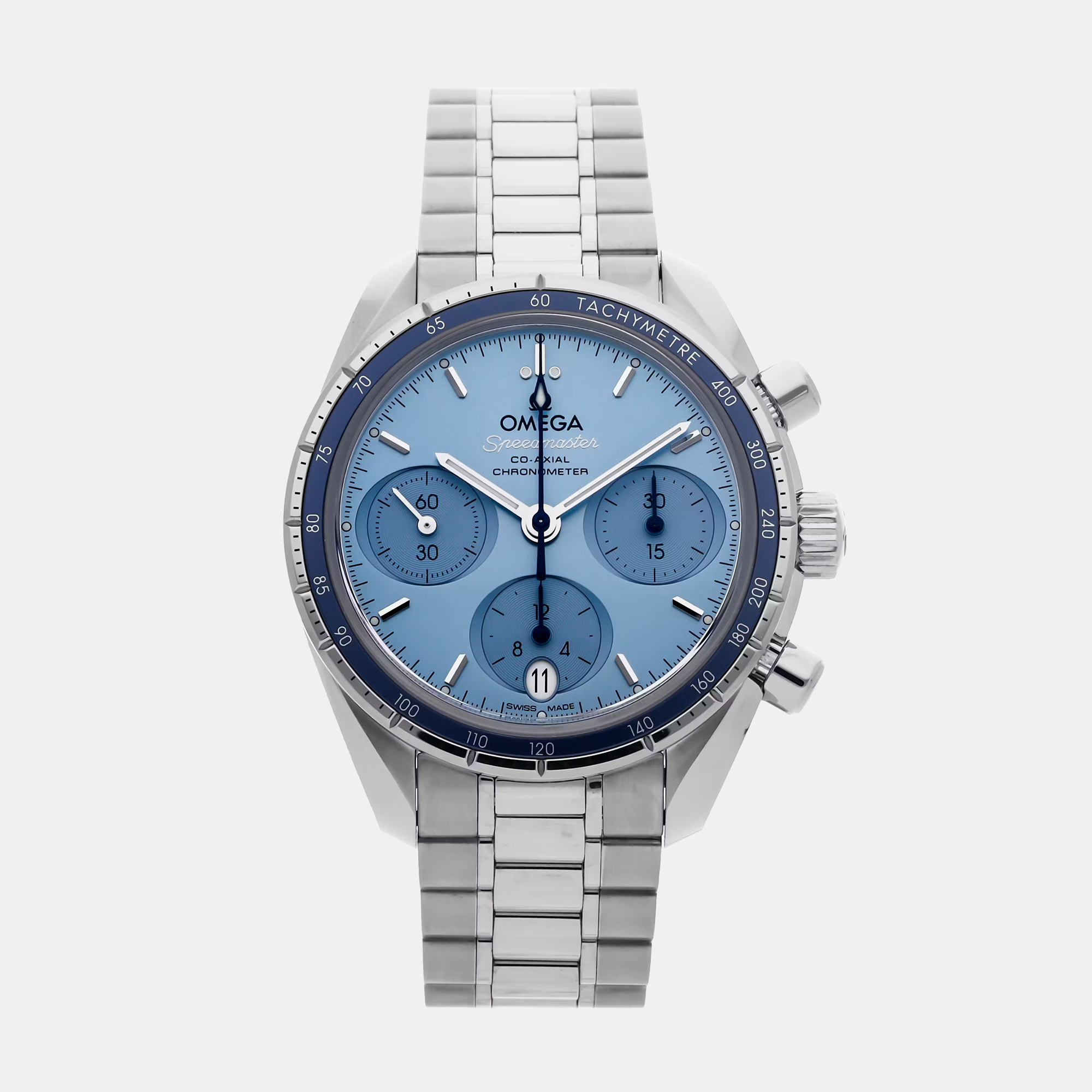 

Pre-Owned Omega Speedmaster Chronograph 324.30.38.50.03.001, Blue