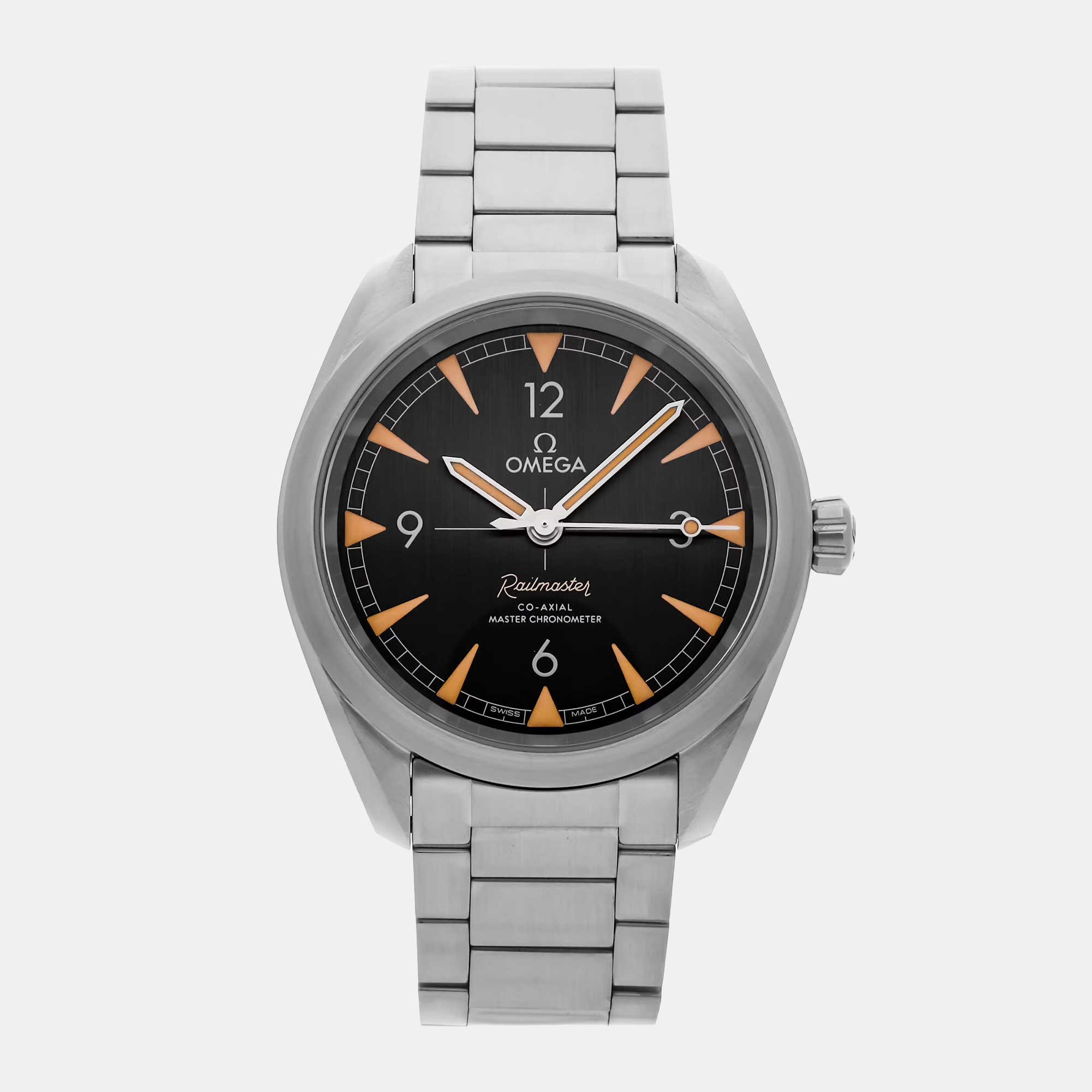 

Pre-Owned Omega Seamaster Railmaster 220.10.40.20.01.001, Black