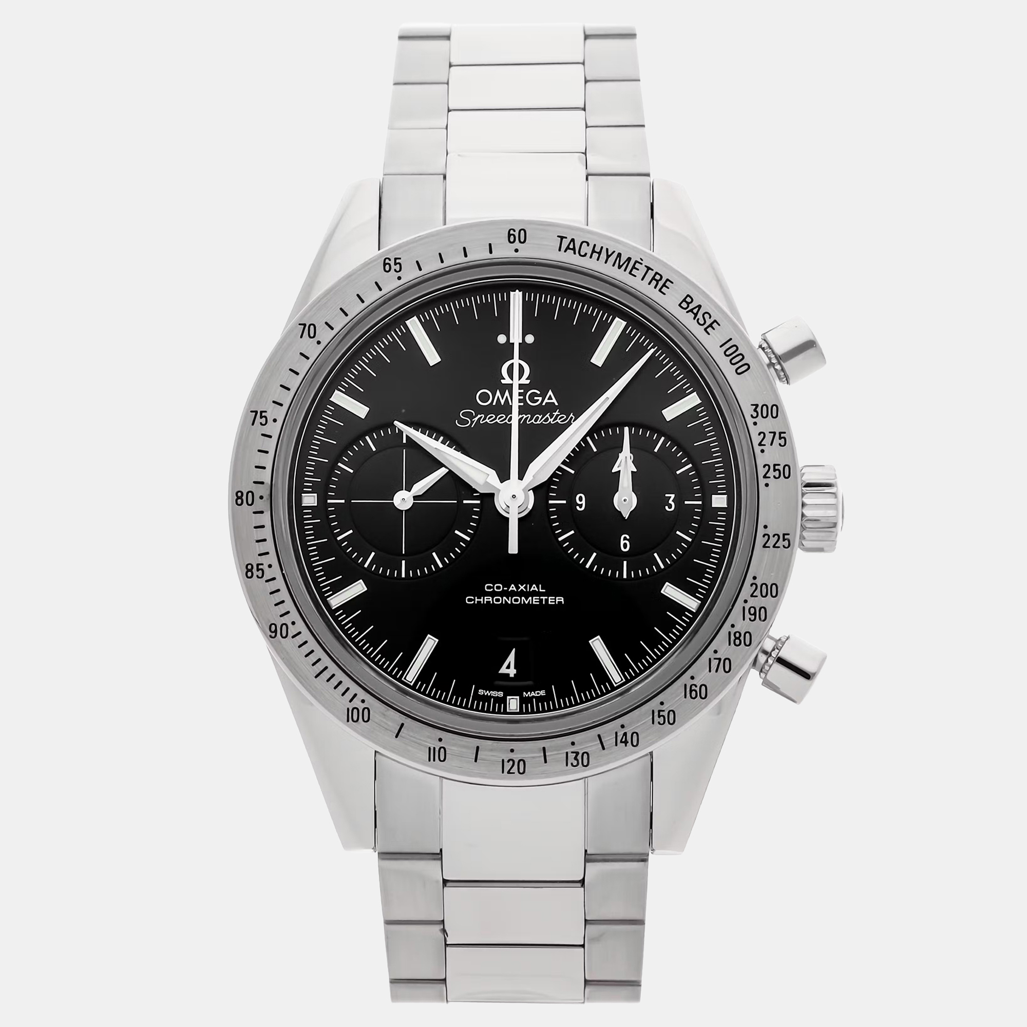 

Pre-Owned Omega Speedmaster '57 Chronograph 331.10.42.51.01.001 Black Automatic Stainless Steel Men's Wristwatch 42 mm