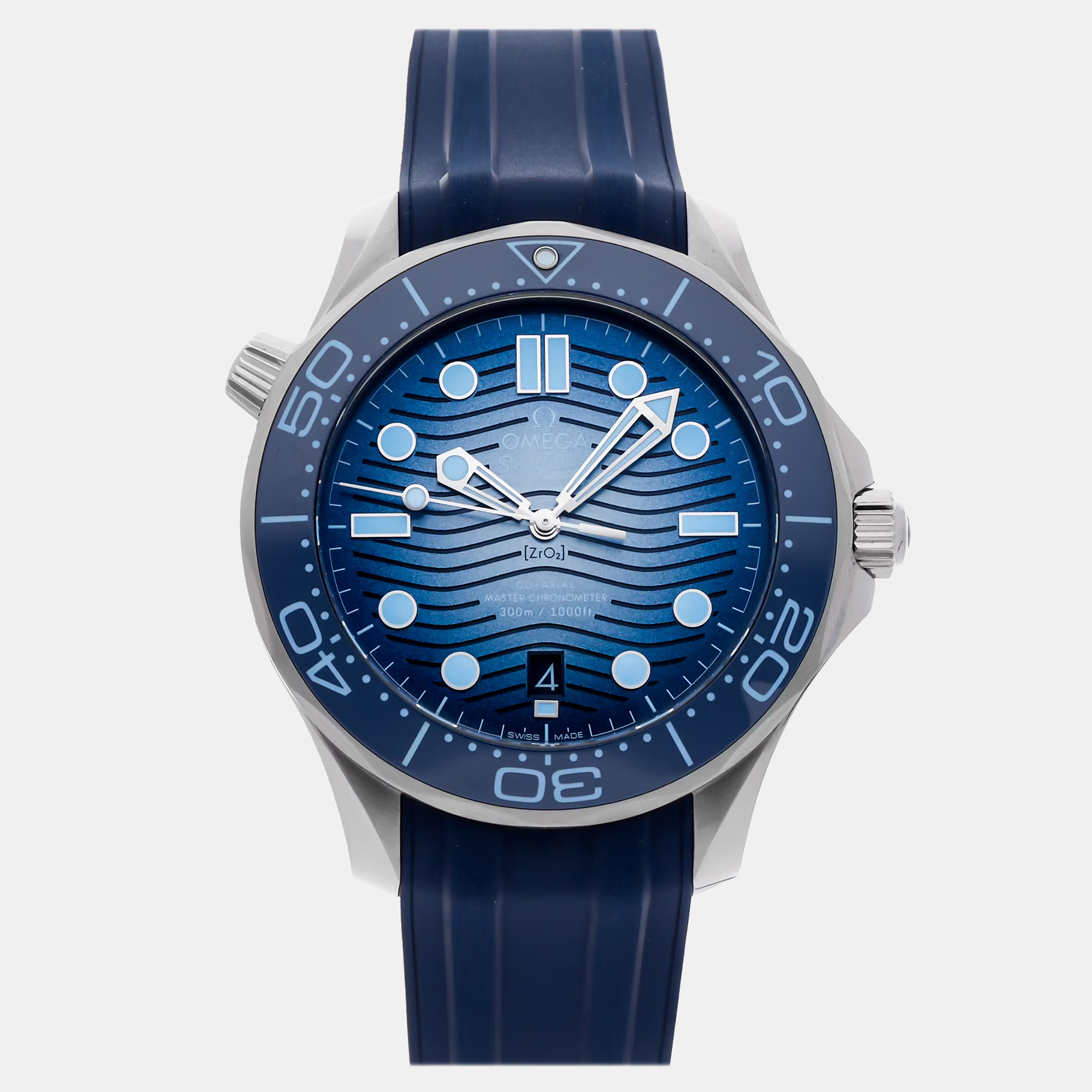 Pre-Owned Omega Seamaster Diver 300M 210.32.42.20.03.002 Blue Automatic Stainless Steel Men’s Wristwatch 42 MM