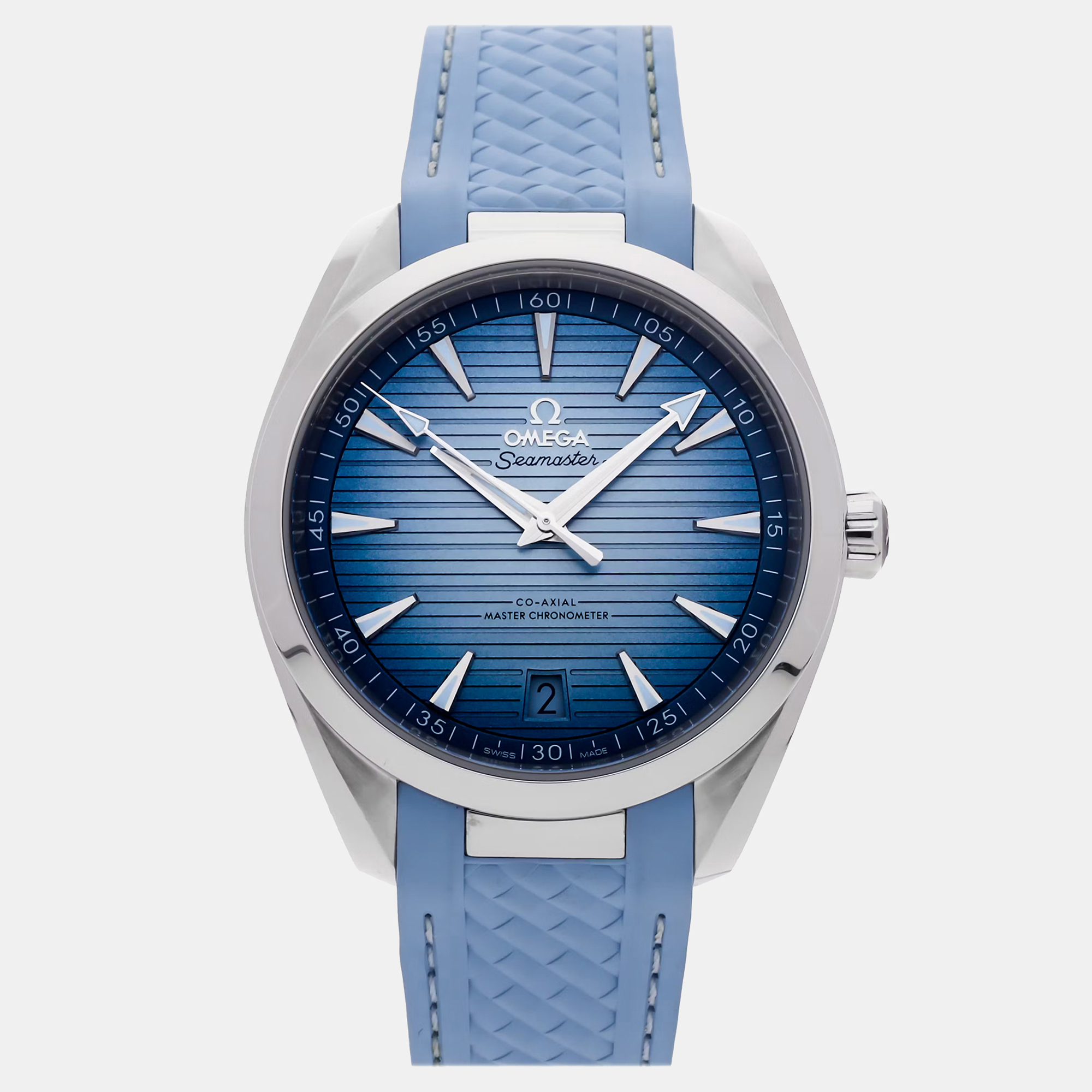 Pre-Owned Omega Seamaster Aqua Terra 150M 220.12.41.21.03.008 Blue Automatic Stainless Steel Men’s Wristwatch 41 MM