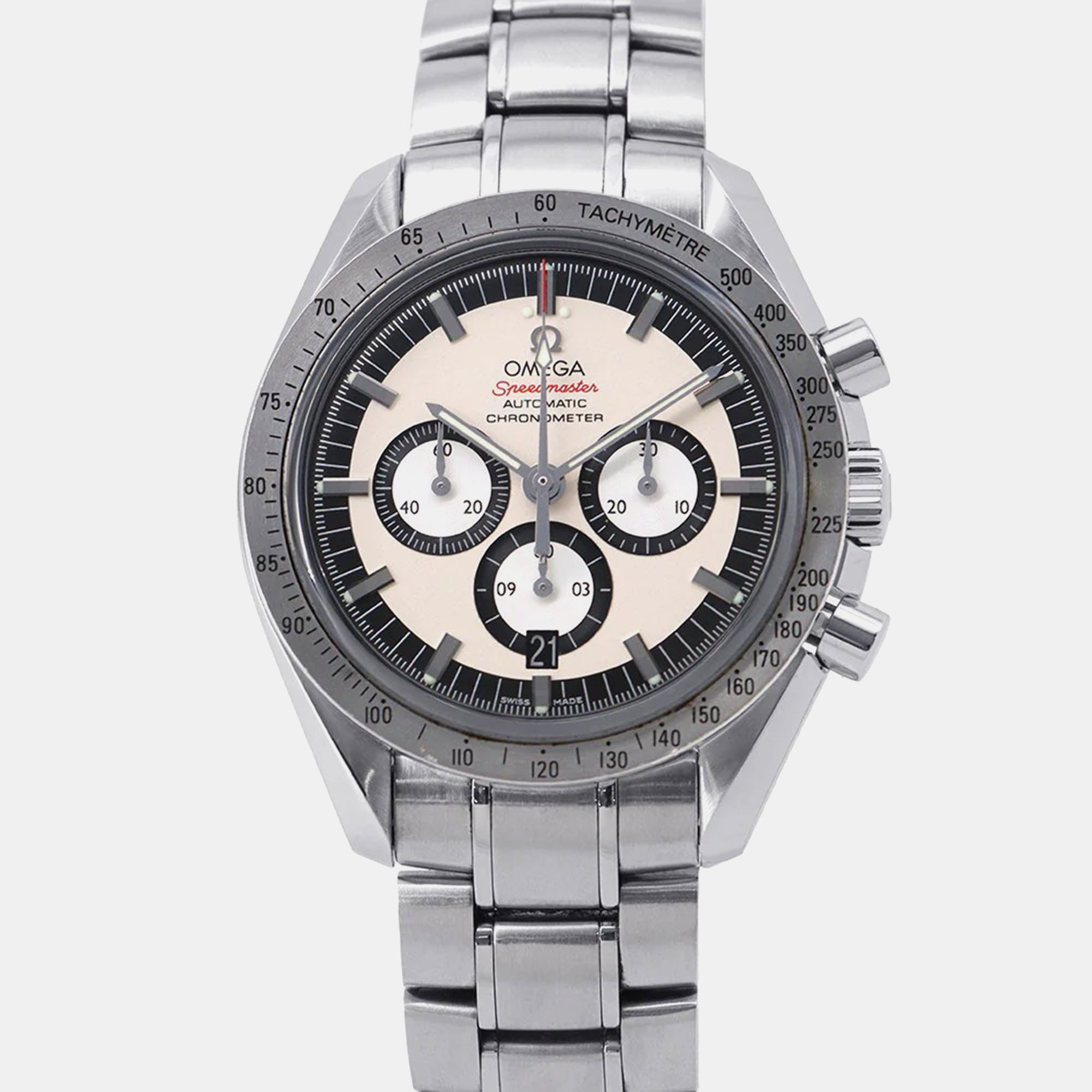 

Omega Speedmaster Racing 3506.31 Automatic White Stainless Steel Men's Wristwatch 42 mm