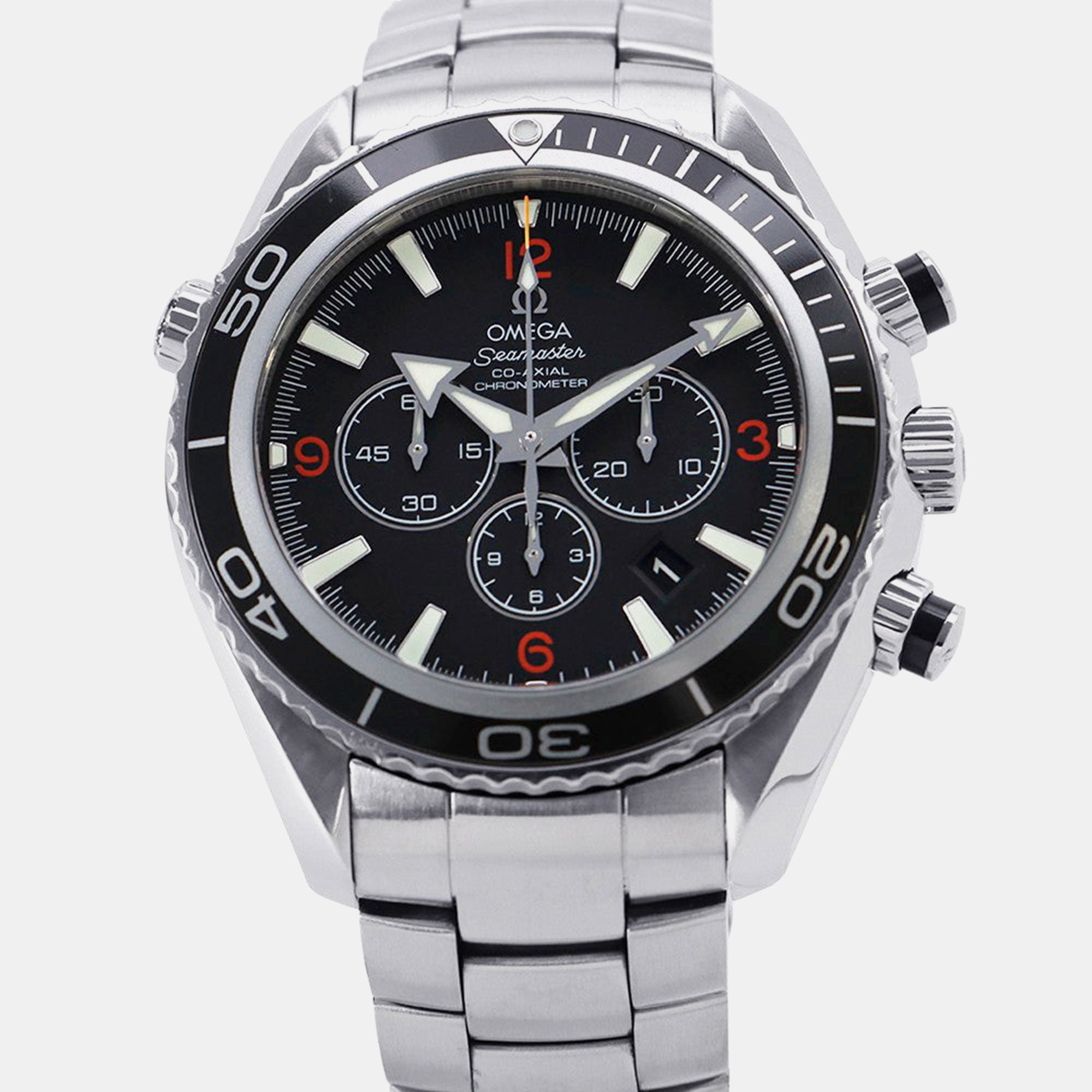 

Omega Seamaster Planet Ocean 2210.50 Automatic Black Stainless Steel Men's Wristwatch 45.5 mm