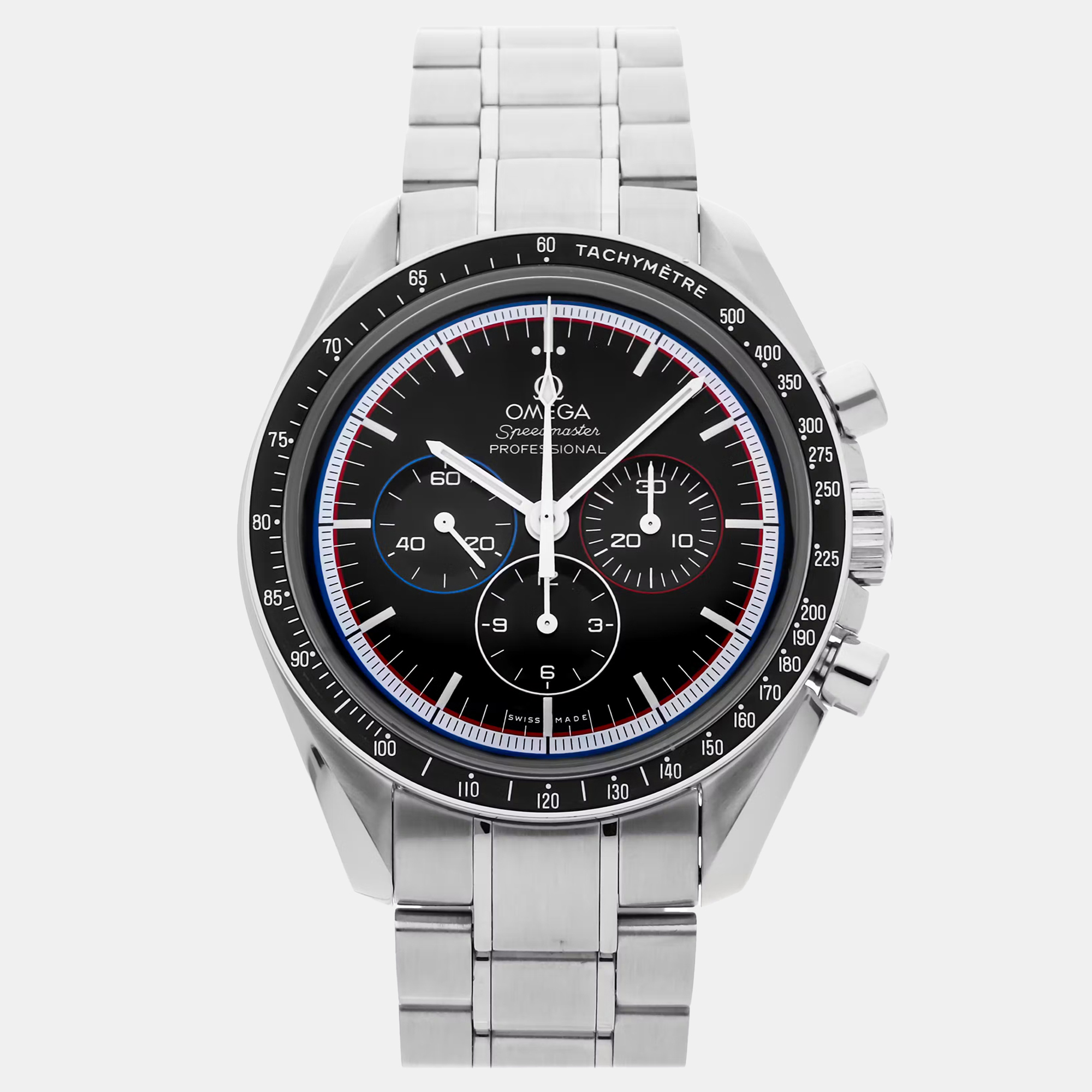 Omega Speedmaster Professional Moonwatch Apollo Limited Edition 311.30.42.30.01.003 Manual Winding Black Dial Stainless Steel Men’s Wristwatch 42mm