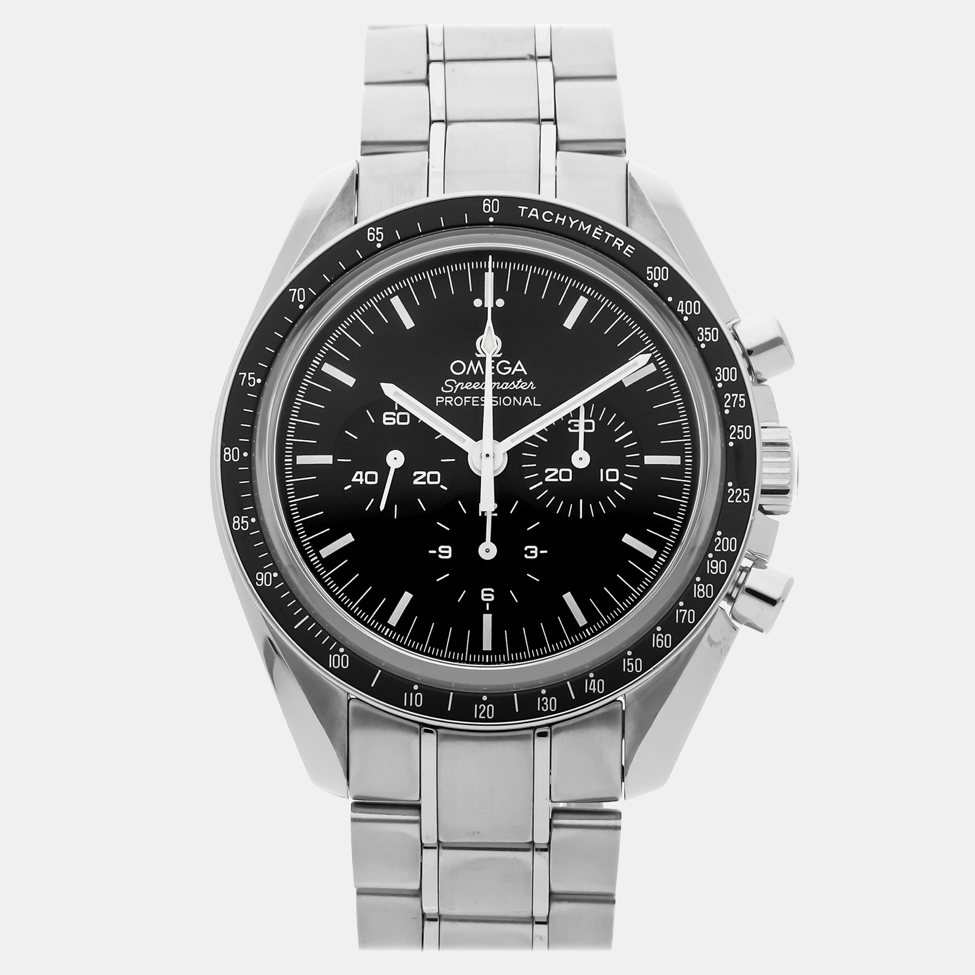 Omega Speedmaster Moonwatch Professional 3870.50.31 Manual Winding Black Dial Stainless Steel Men’s Wristwatch 42mm