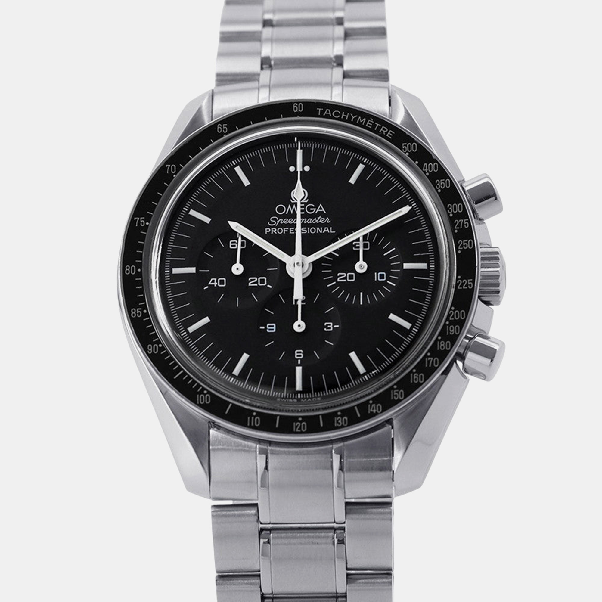 Omega Speedmaster 3570.50 Manual Winding Black Stainless Steel Men’s Wristwatch 42 mm