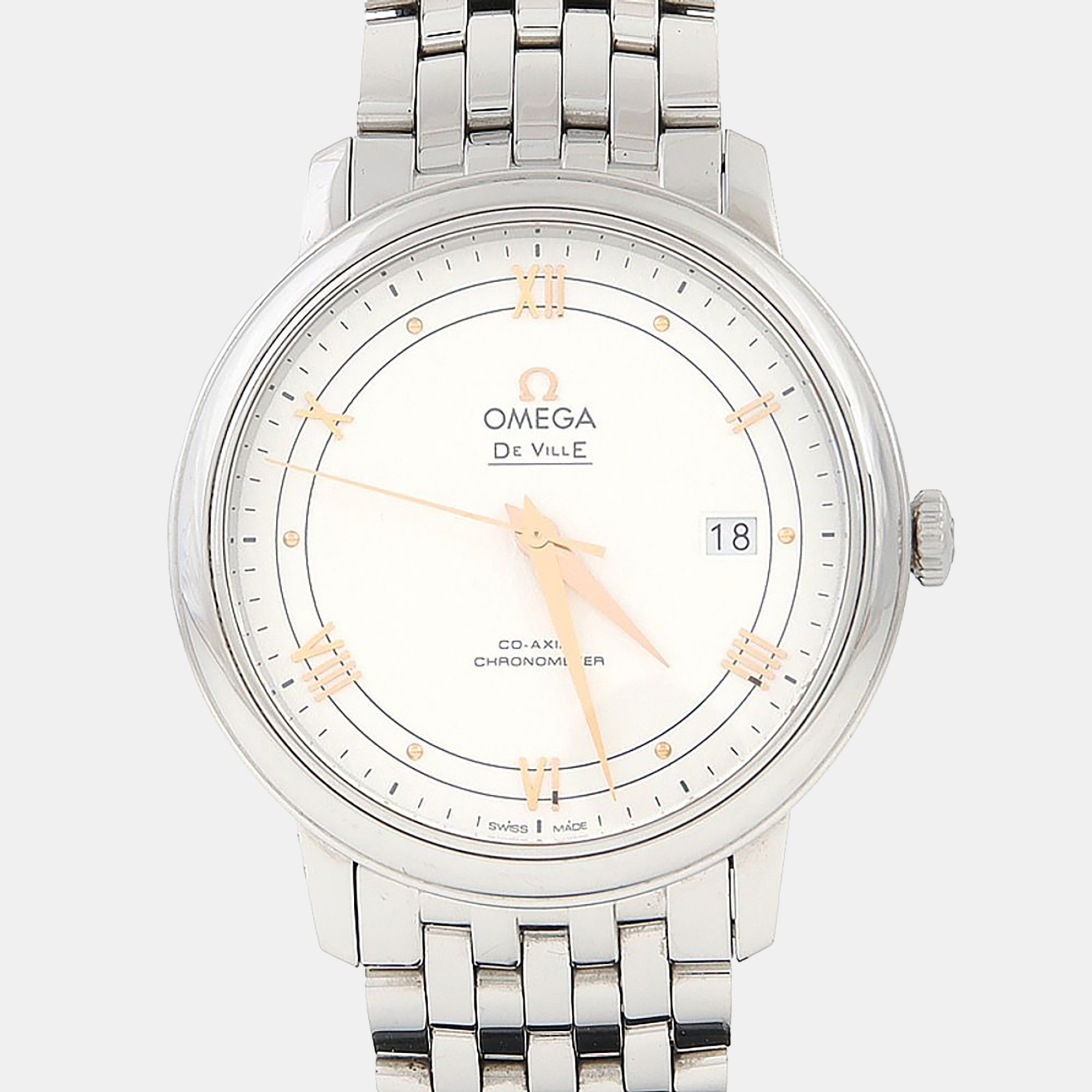 Omega De Ville Prestige 424.10.40 Automatic Stainless Steel Men’s Wristwatch 39.5 mm