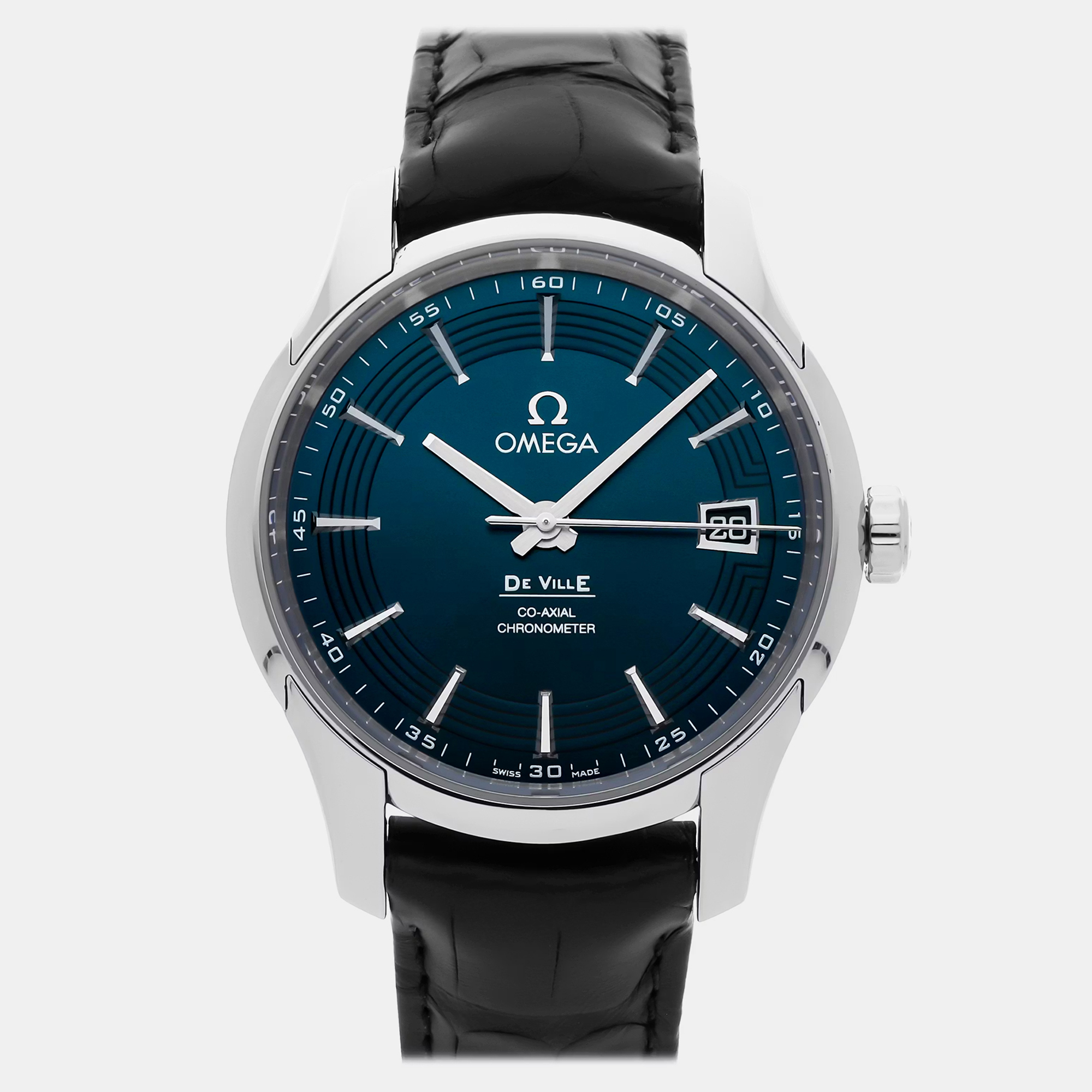

Pre-Owned Omega De Ville Hour Vision 431.33.41.21.03.001, Blue