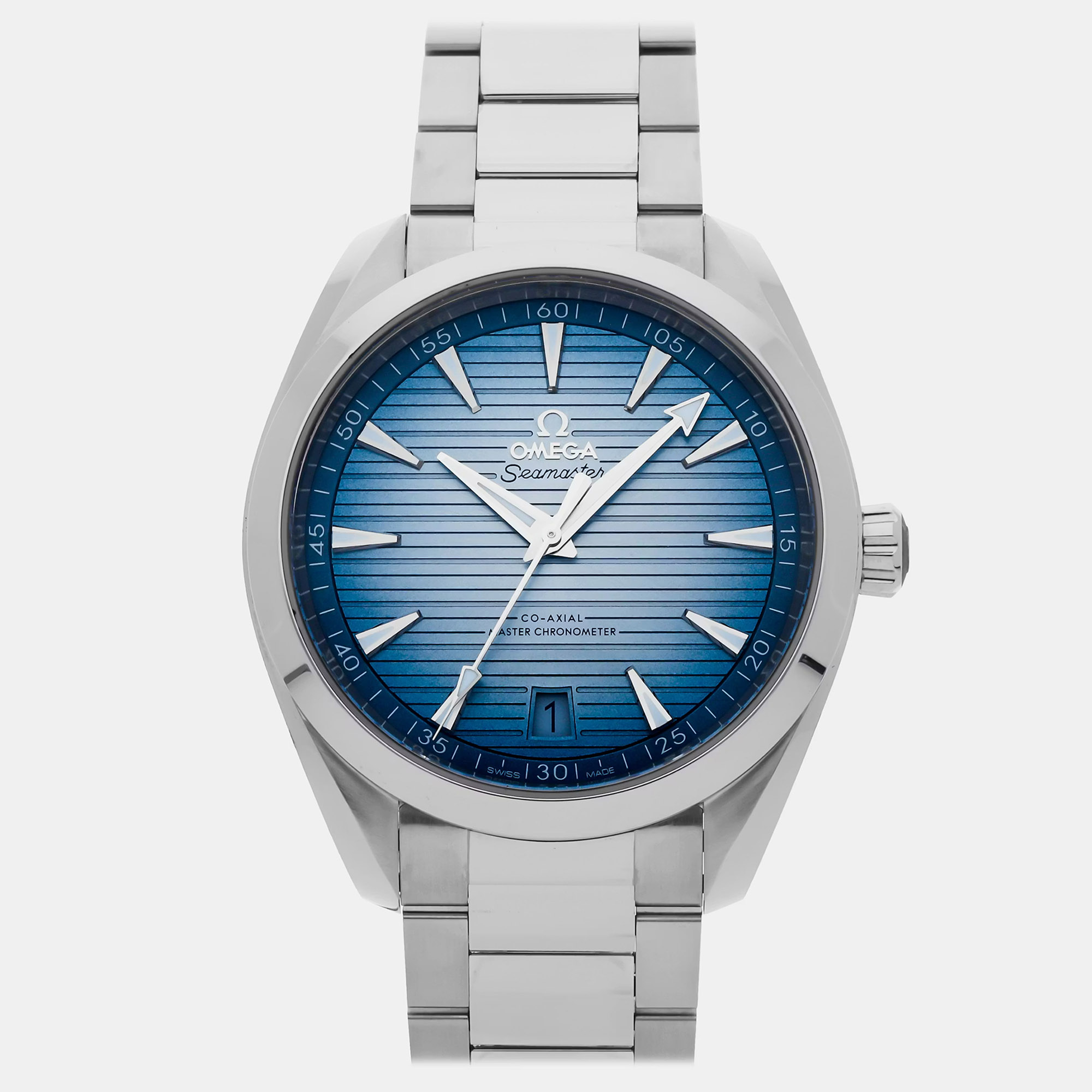 

Pre-Owned Omega Seamaster Aqua Terra 150M 220.10.41.21.03.005 Blue Automatic Stainless Steel Men's Wristwatch 41 MM