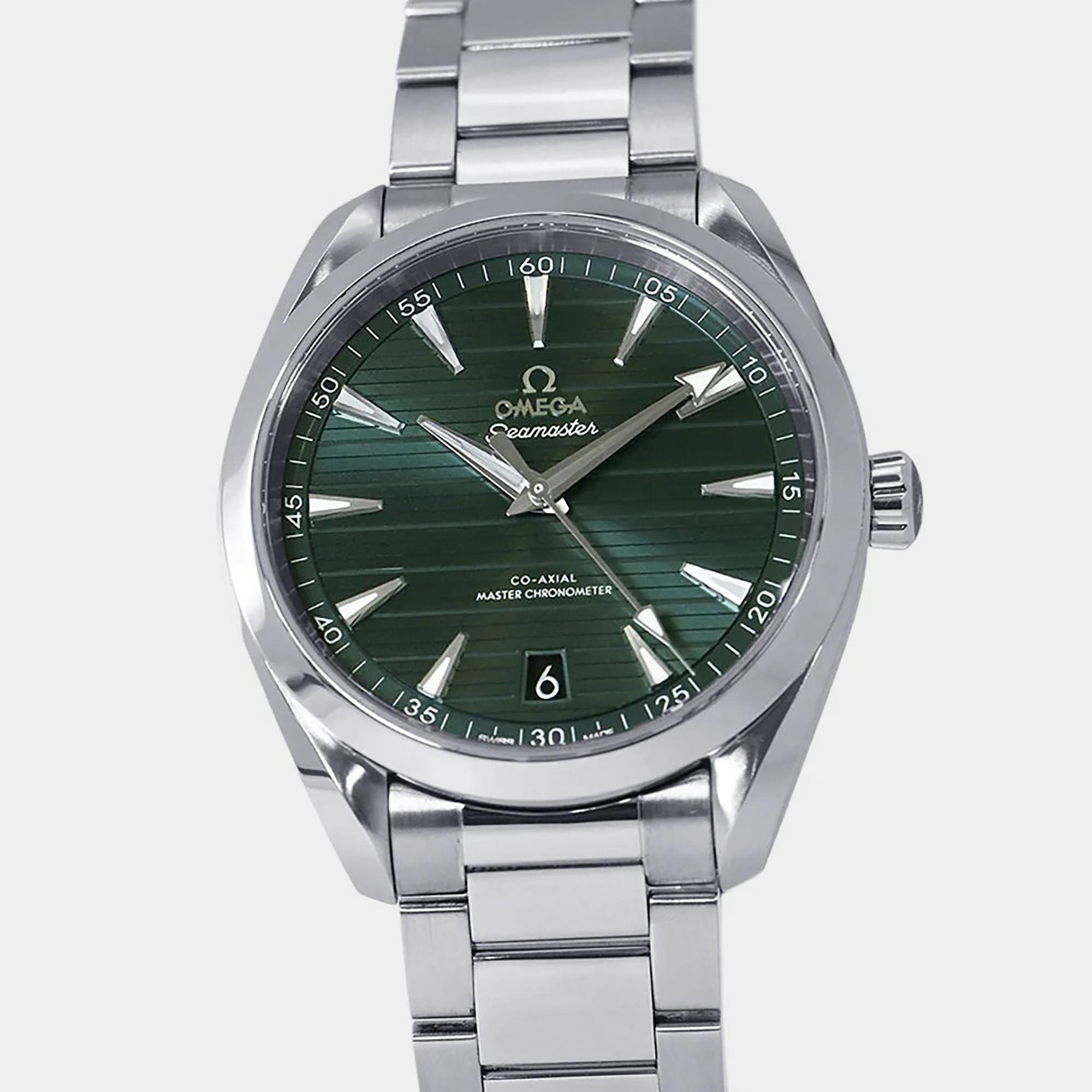 

Omega Seamaster Aqua Terra 220.10.41.21.10.001 Green Stainless Steel Automatic Men's Wristwatch