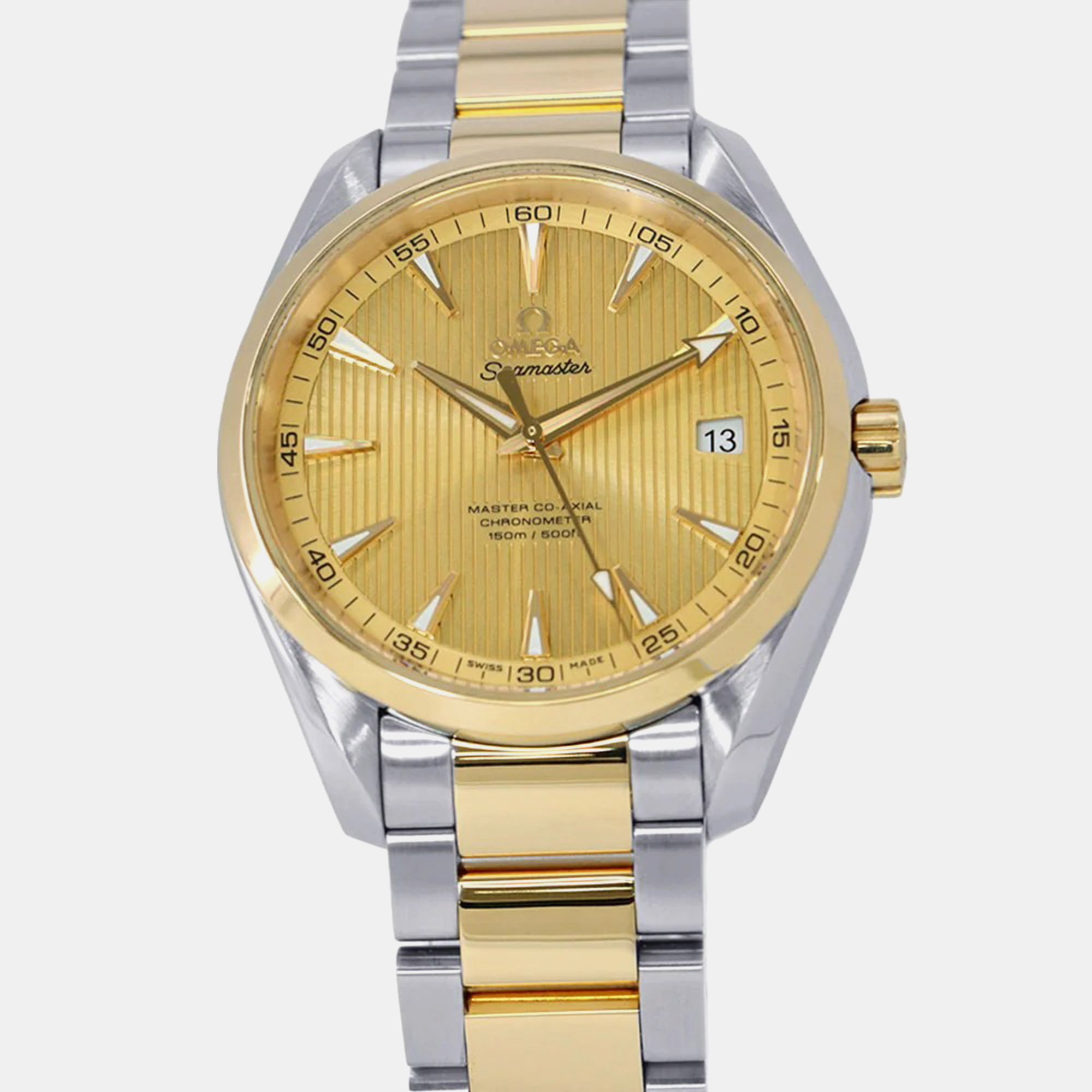 Omega Seamaster Aqua Terra Master Co-Axia l 231.20.42.21.08.001 Automatic Gold Stainless Steel and Gold Men’s Wristwatch 41.5mm