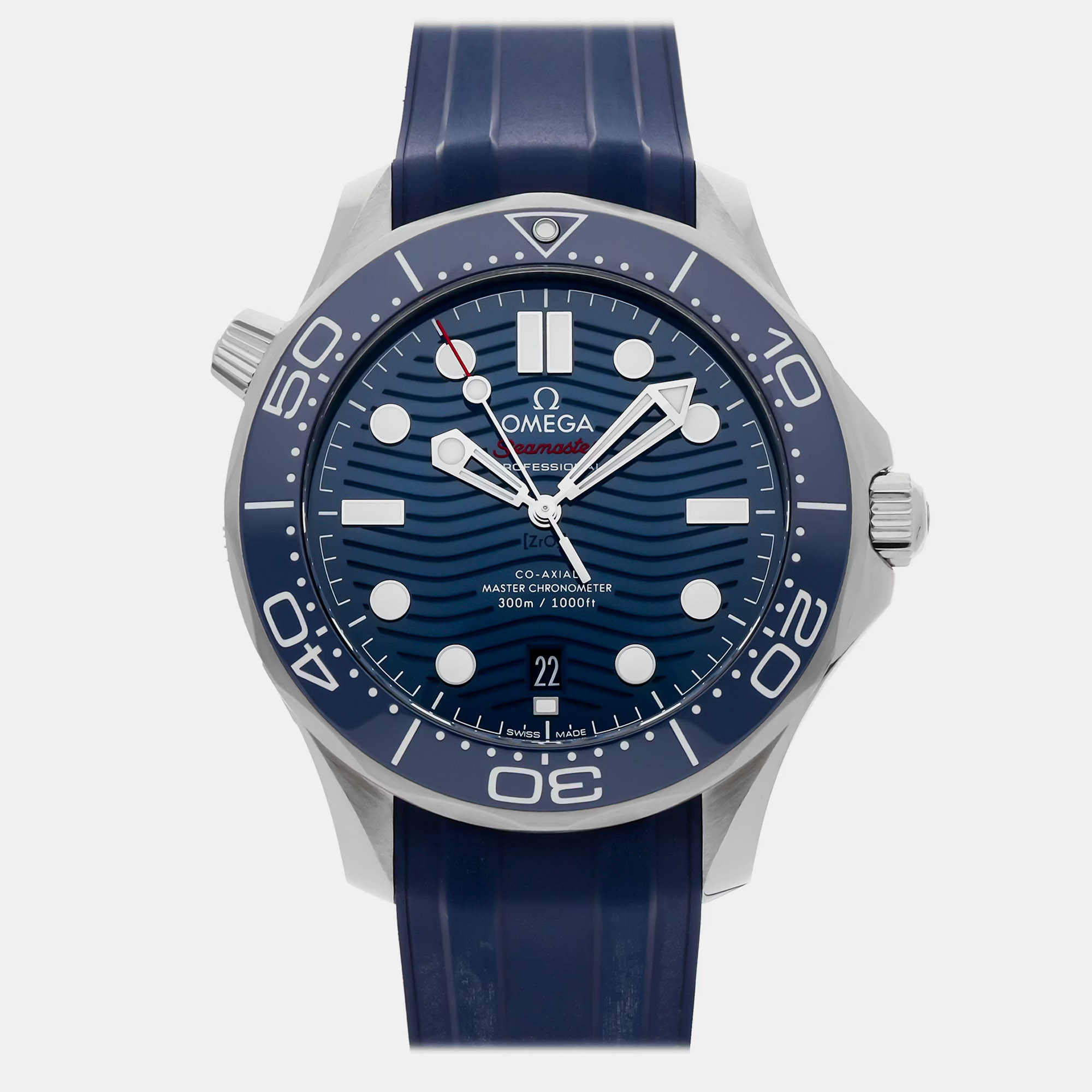 Pre-Owned Omega Seamaster Diver 300M 210.32.42.20.03.001 Blue Automatic Stainless Steel Men’s Wristwatch 42 MM