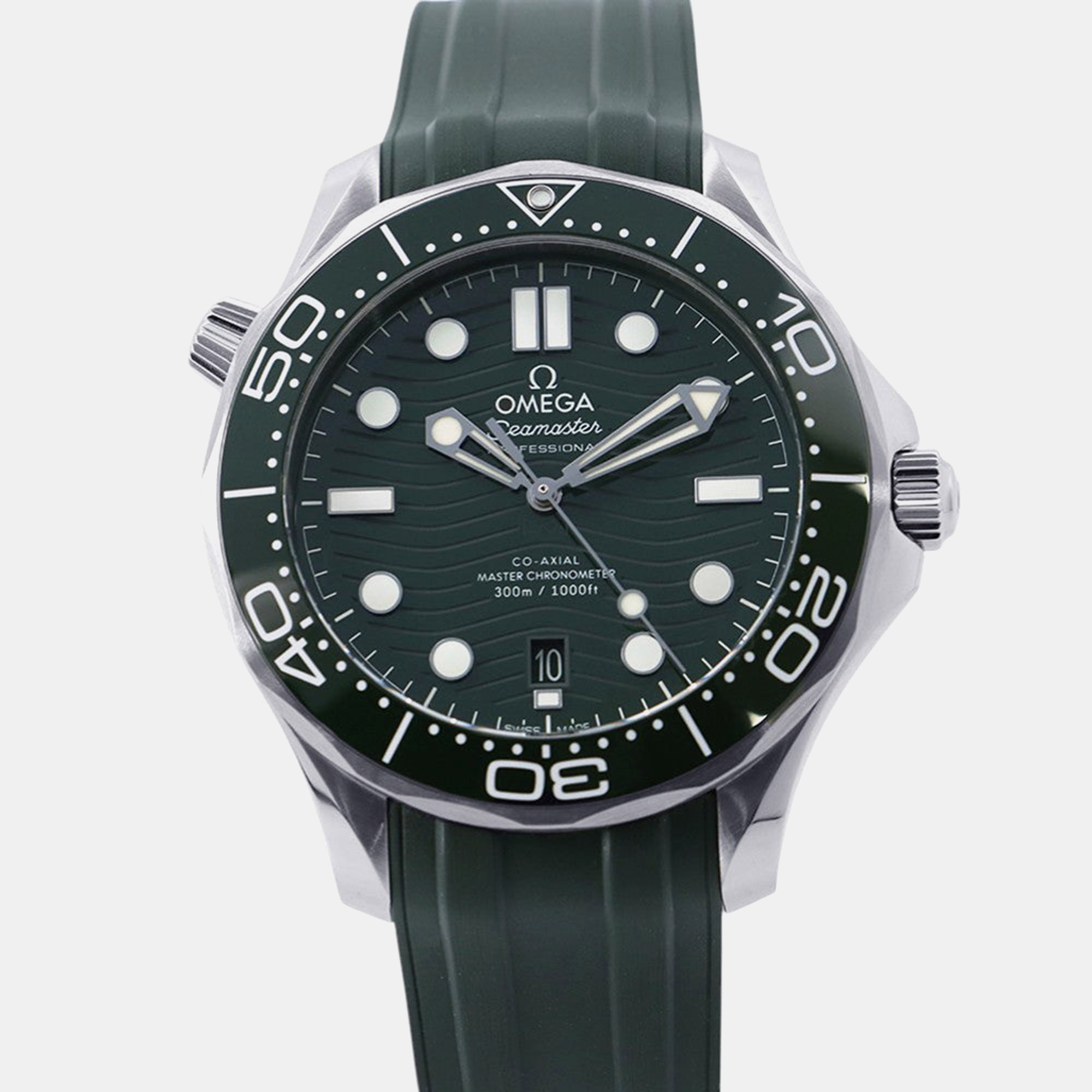 

Omega Green Seamaster Diver 300 M 210.32.42.20.10.001 Stainless Steel Automatic Men's Wristwatch