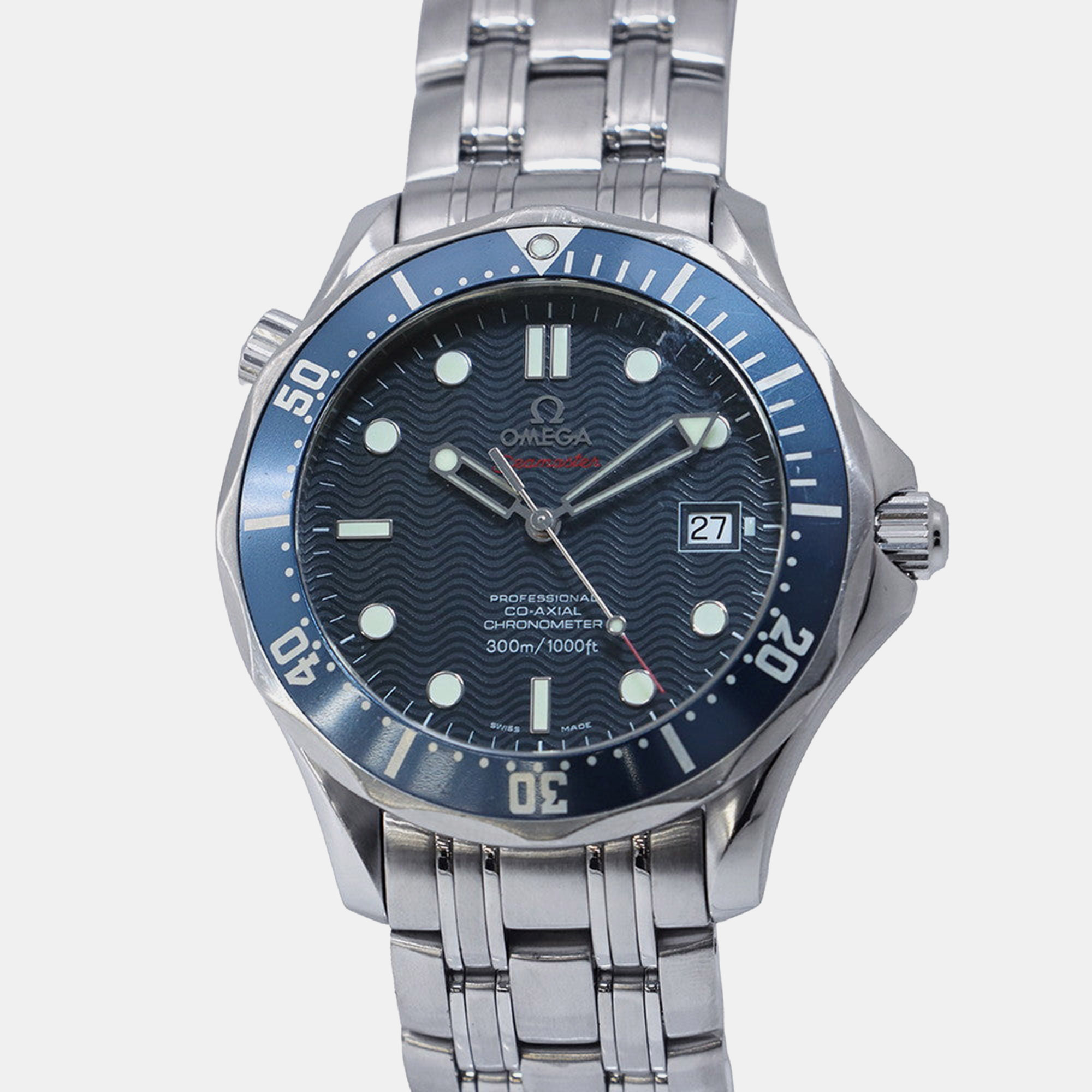 

Omega Blue Seamaster Diver 300 M 2220.80.00 Stainless Steel Automatic Men's Wristwatch