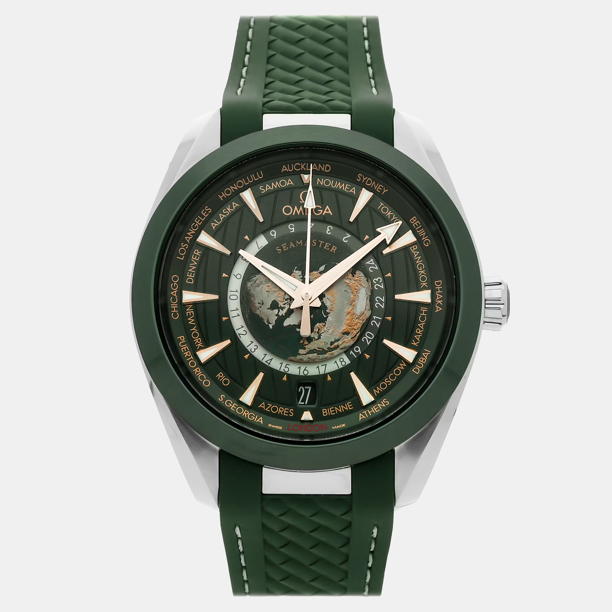 

Omega Seamaster Aqua Terra 220.32.43.22.10.001 Green Stainless Steel Automatic Men Wristwatch
