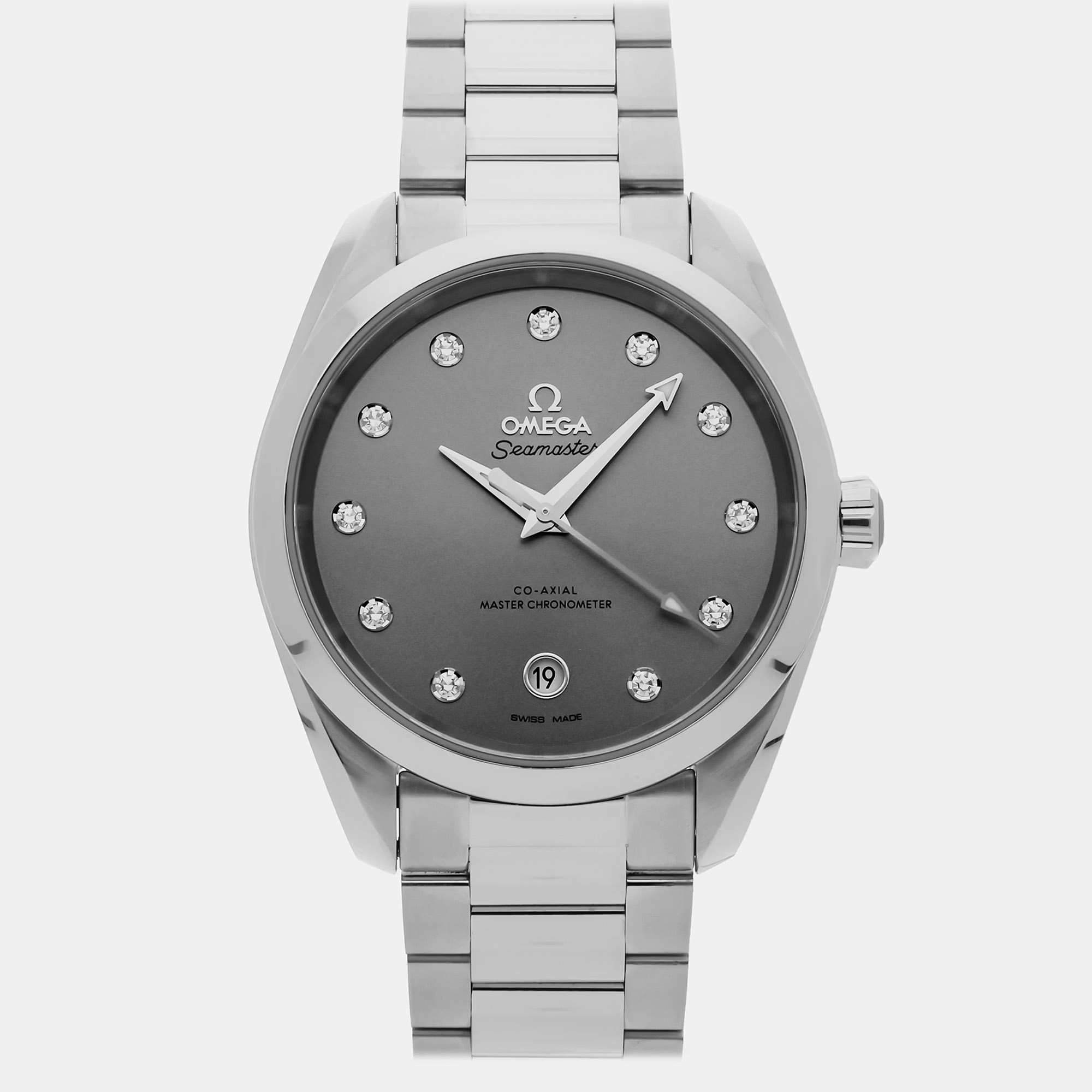 

Omega Seamaster Aqua Terra 220.10.38.20.56.001 Grey Stainless Steel, Diamond Automatic Men Wristwatch