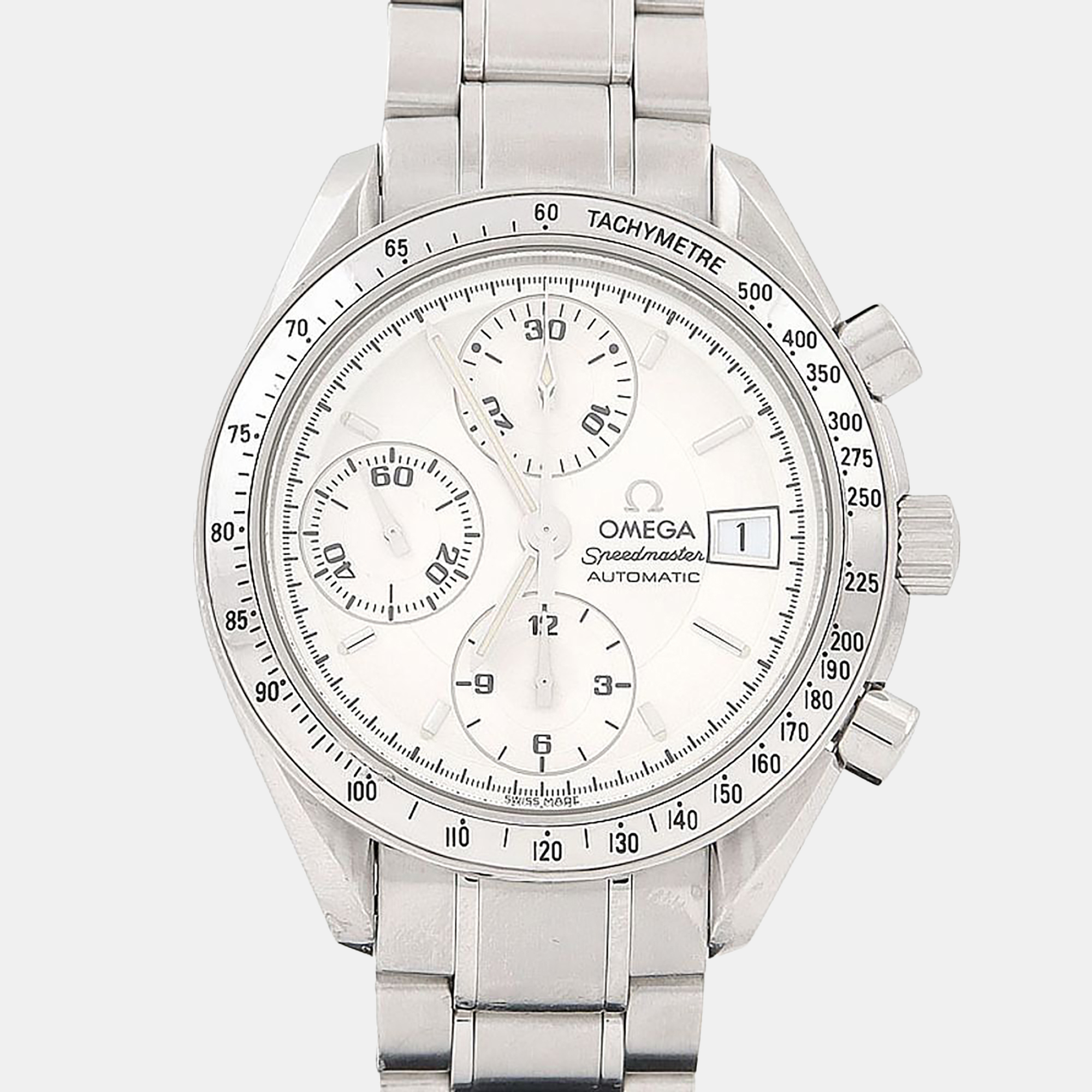 Omega Speedmaster 3513.30 Silver Stainless Steel Automatic Men Wristwatch 39mm