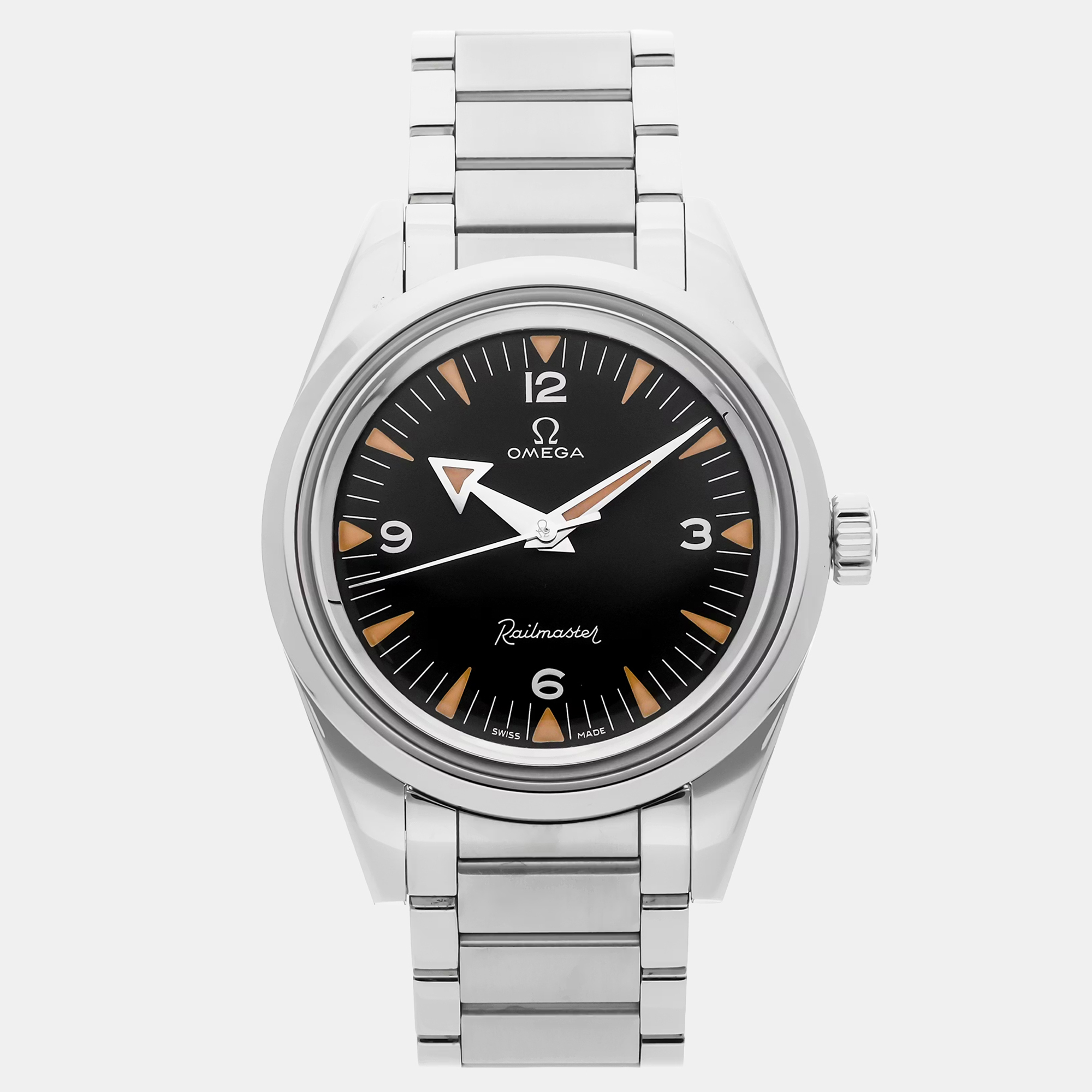 

Omega Railmaster 220.10.38.20.01.002 Black Stainless Steel Automatic Men Wristwatch