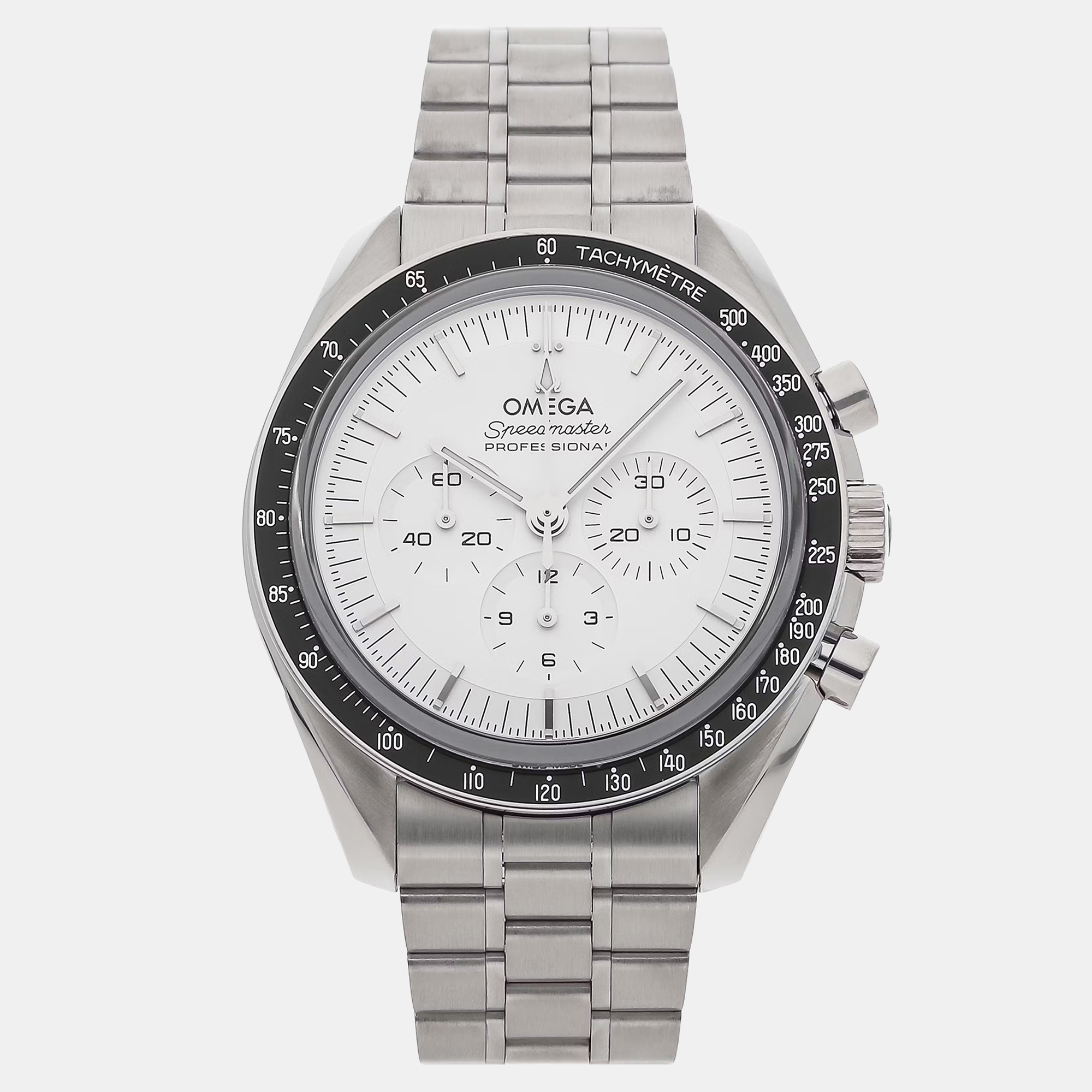 Omega Speedmaster Moonwatch 310.60.42.50.02.001 White 18K White Gold Manual winding Men Wristwatch 42mm