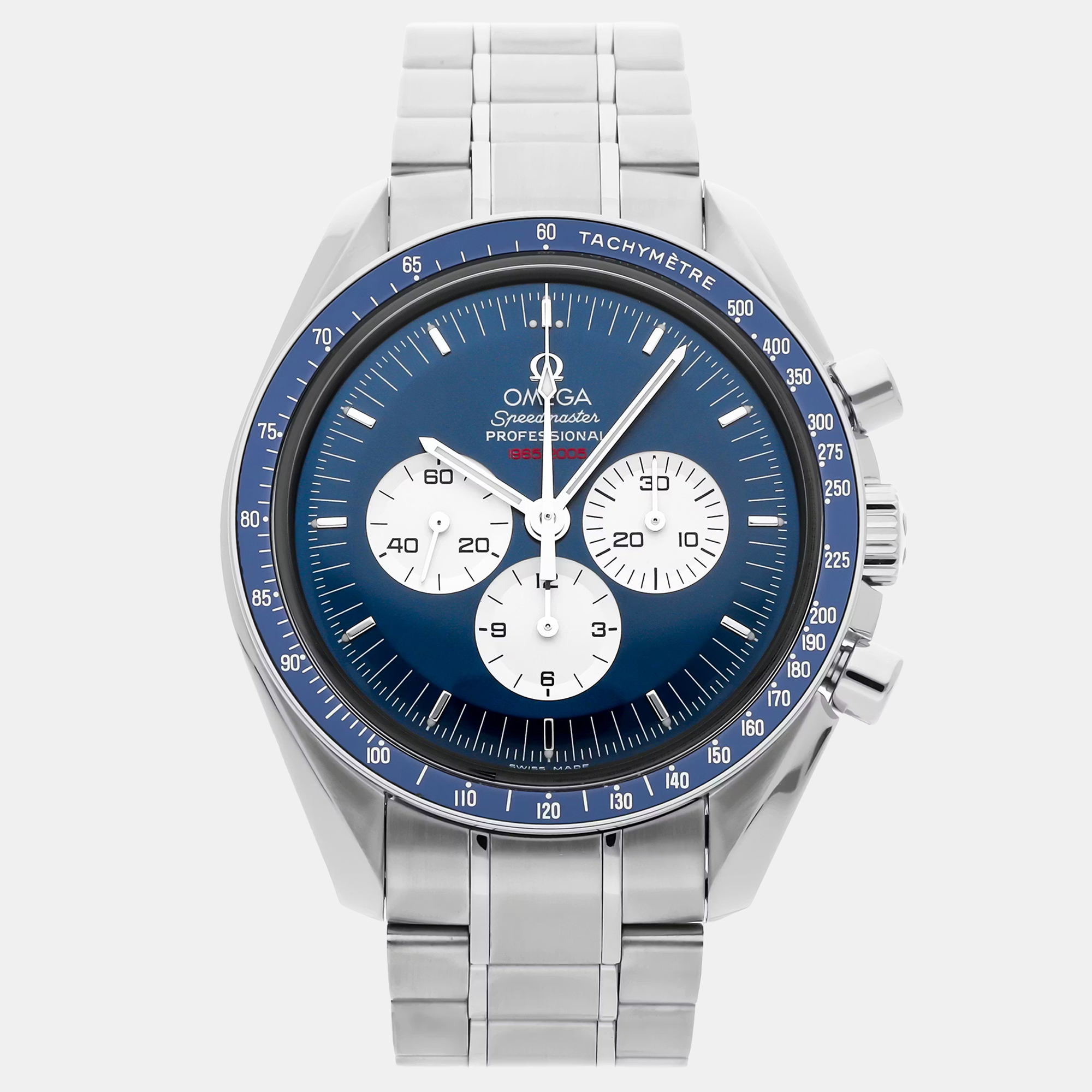 Omega Speedmaster Professional Moonwatch 3565.80.00 Blue Stainless Steel Manual winding Men Wristwatch 42mm