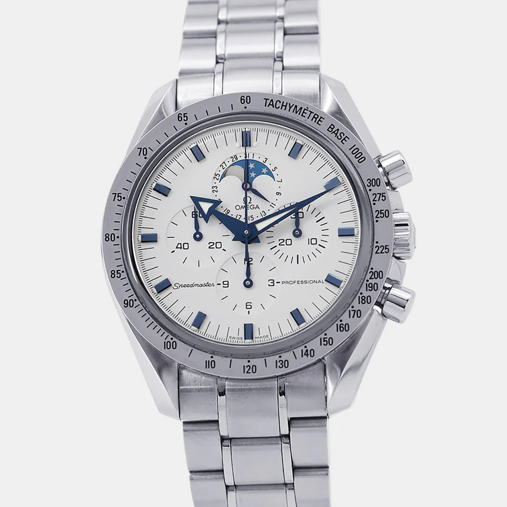 

Omega Speedmaster Professional Moonwatch 3575.20.00 White Stainless Steel Manual winding Men Wristwatch
