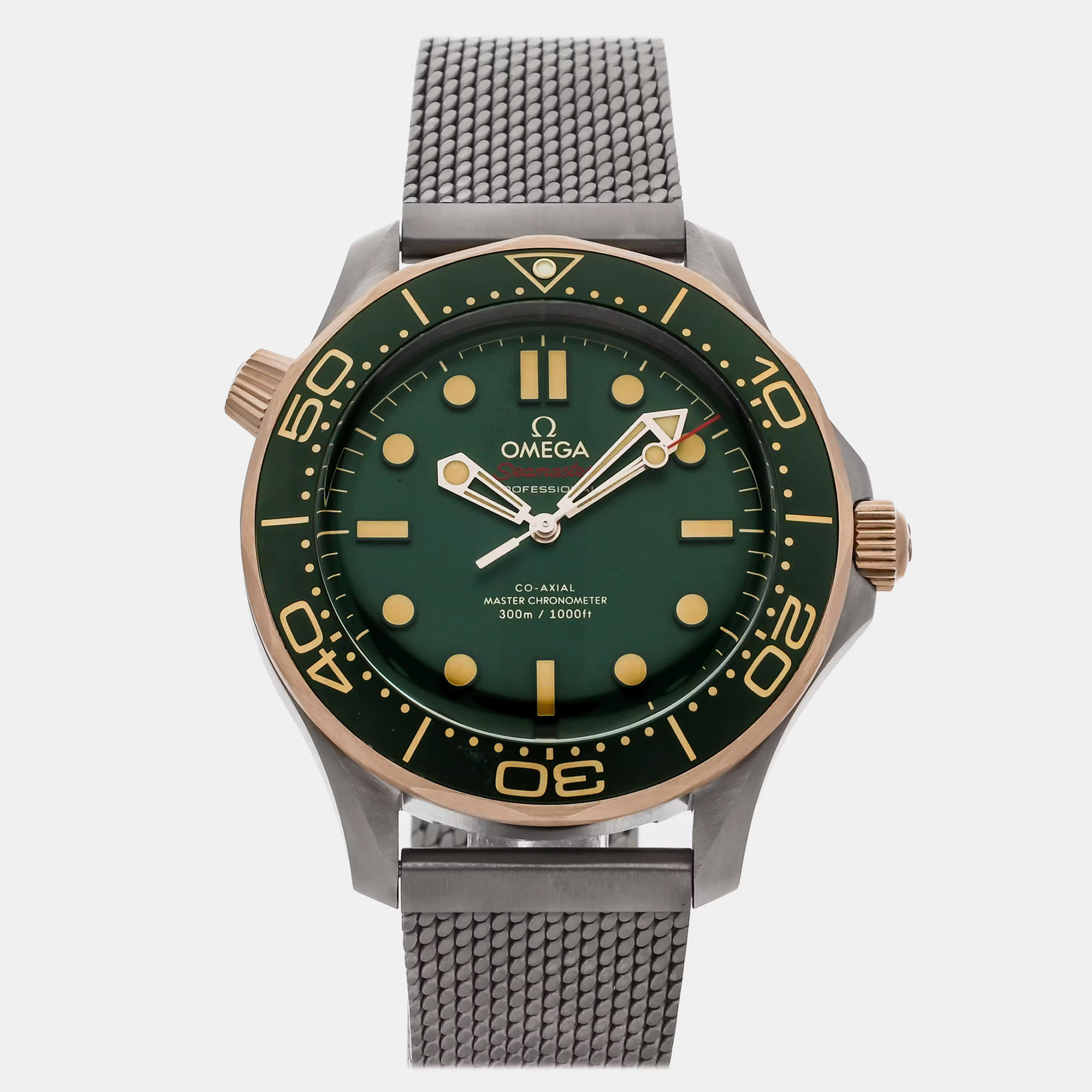 

Omega Seamaster 300M 210.90.42.20.10.001 Green Titanium Automatic Men's Watches