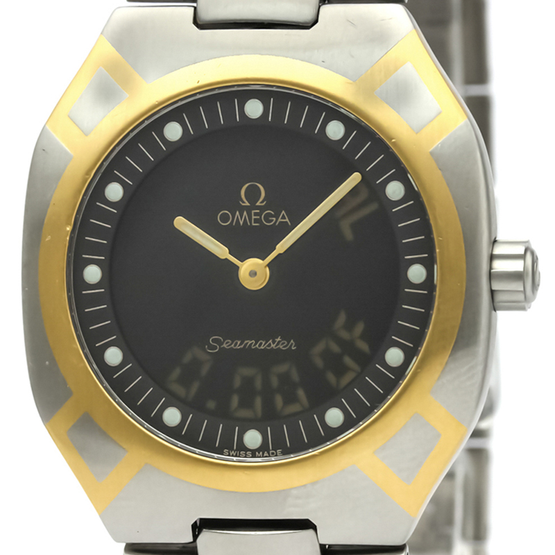 

Omega Black Stainless Steel Seamaster Polaris Men's Wristwatch