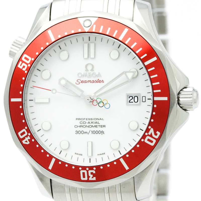 

Omega White Stainless Steel Seamaster Olympic Vancouver