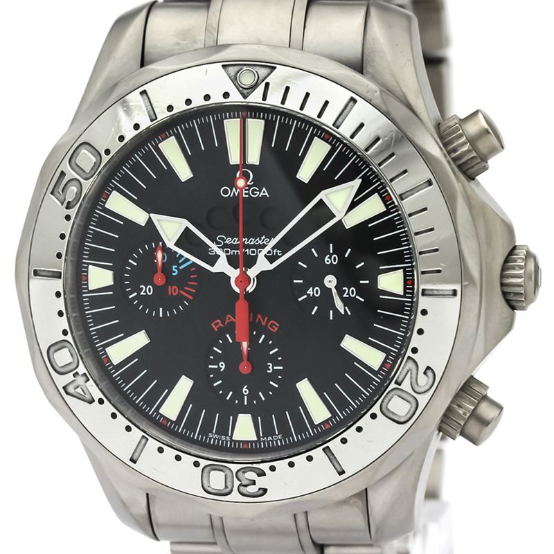 

Omega Black Titanium Seamaster Racing Chronometer Men's Wristwatch
