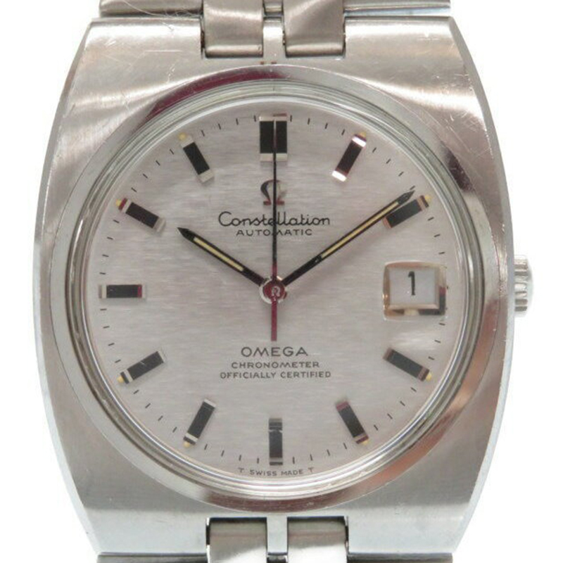 

Omega Silver Stainless Steel Constellation Vintage Men's Wristwatch