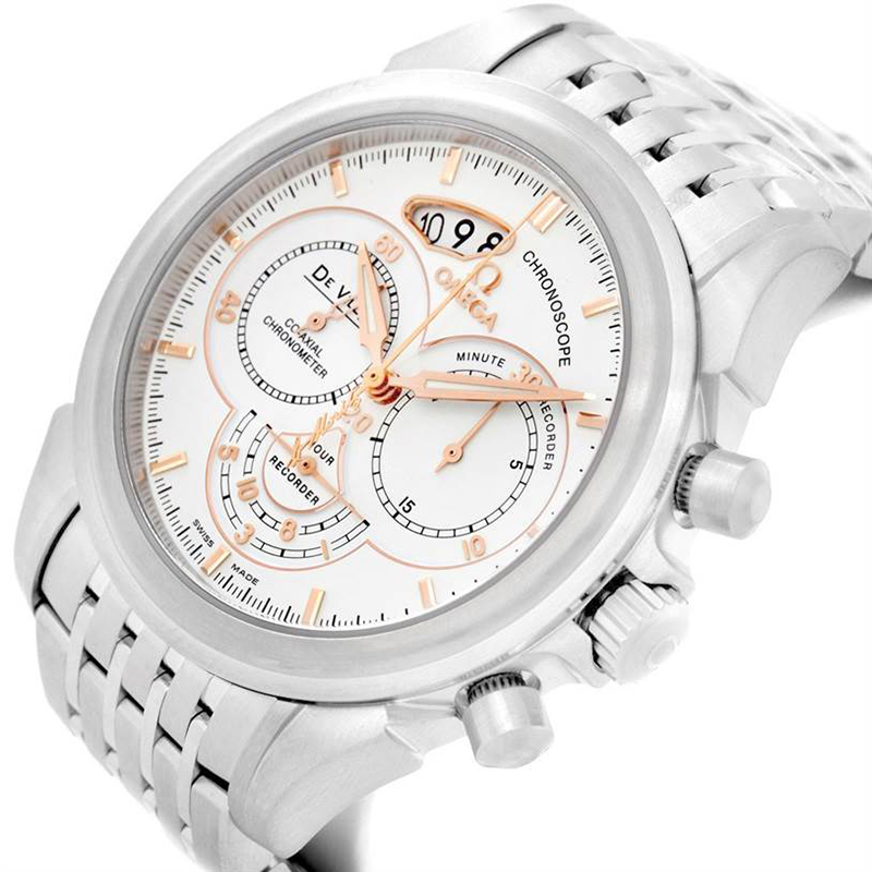 

Omega White Stainless Steel De Ville Co-Axial Chronoscope