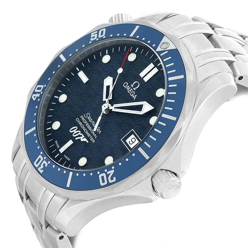 

Omega Blue Stainless Steel Seamaster