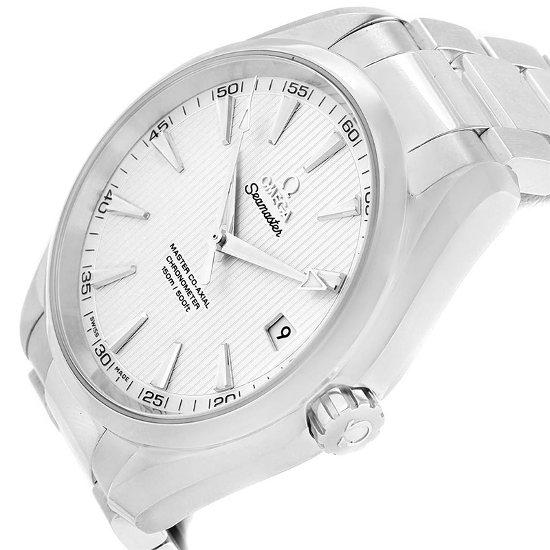 

Omega Silver Stainless Steel Seamaster Aqua Terra Co-Axial