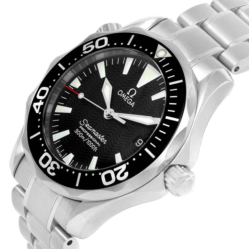 

Omega Black Stainless Steel Seamaster Midsize