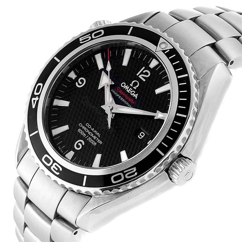 

Omega Black Stainless Steel Seamaster Planet Ocean Quantum Solace Limited Edition