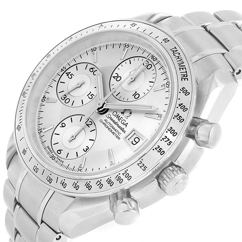 

Omega Silver Stainless Steel Speedmaster Chronograph