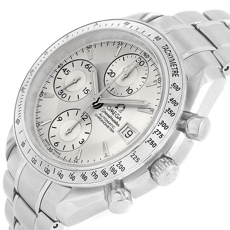 

Omega Silver Stainless Steel Speedmaster Chronograph