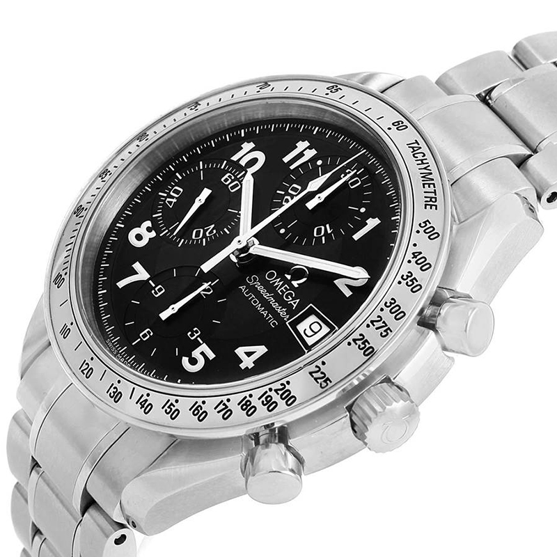 

Omega Black stainless Steel Speedmaster Date