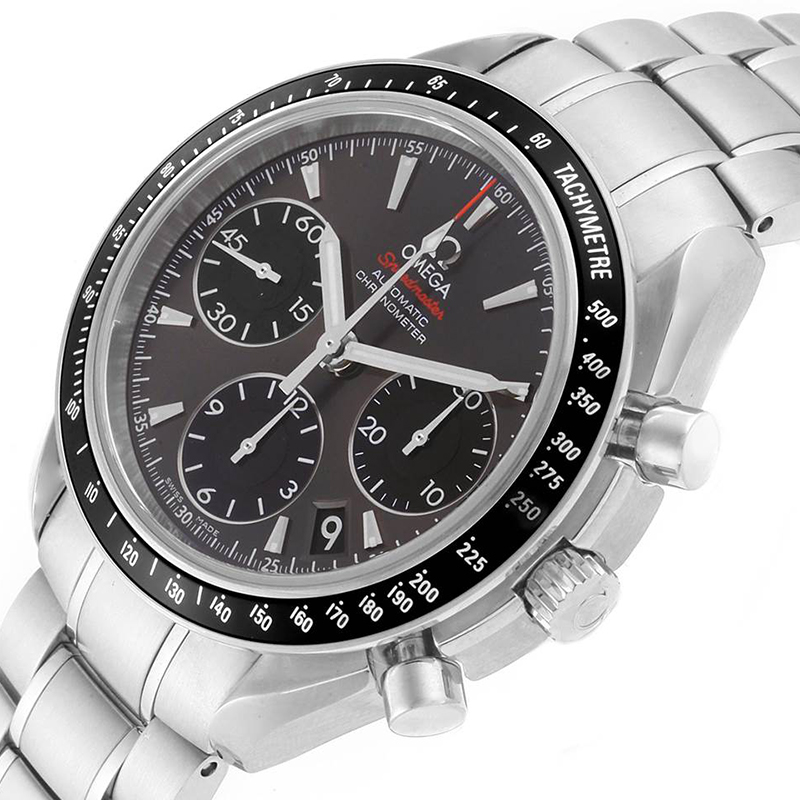 

Omega Grey Stainless Steel Speedmaster Day Date