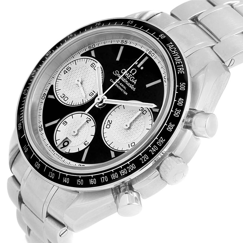 

Omega Black Stainless Steel Speedmaster Racing