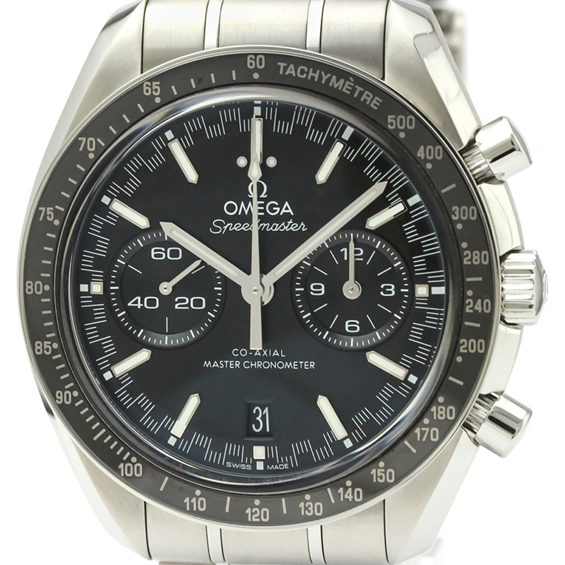 

Omega Black Stainless Steel Speedmaster Racing Master Chronometer Chronograph