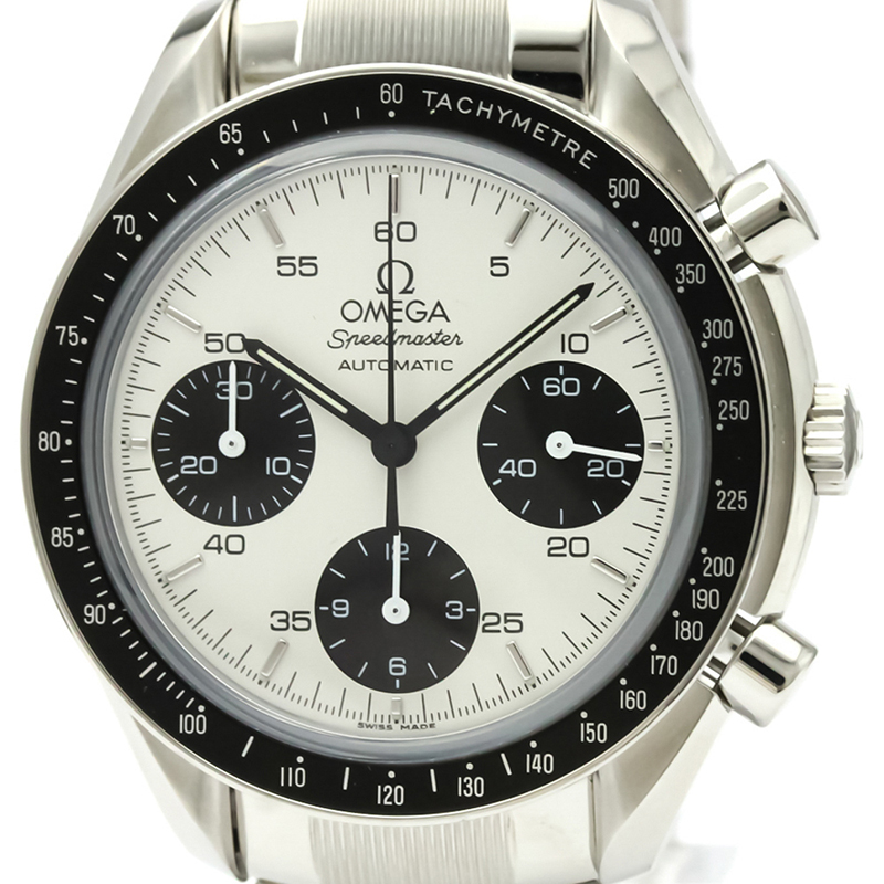 

Omega White Stainless Steel Speedmaster Limited Edition