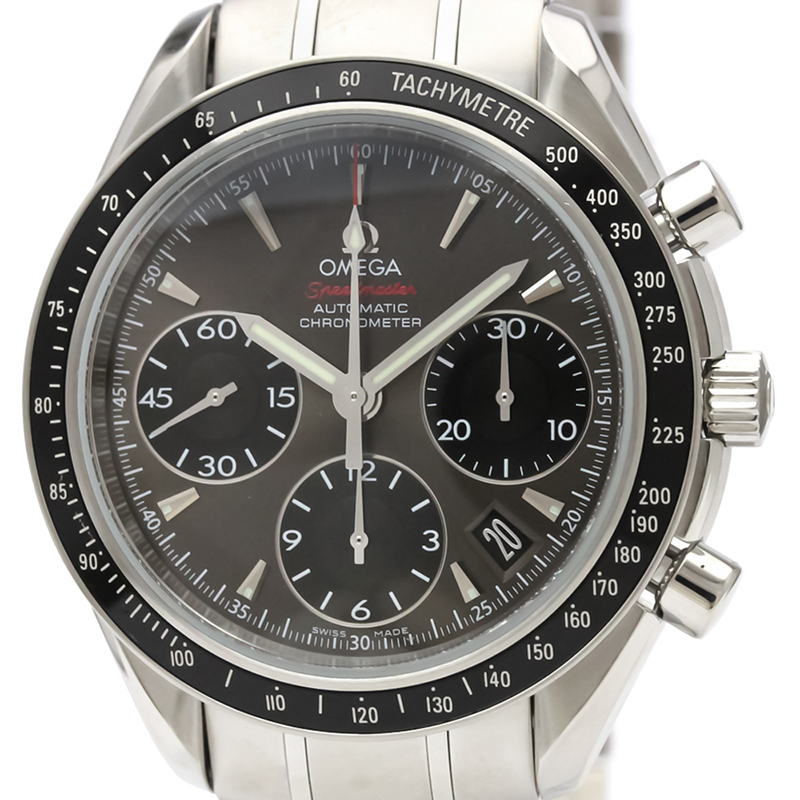 

Omega Grey Stainless Steel Speedmaster Date/Day-Date Chronograph